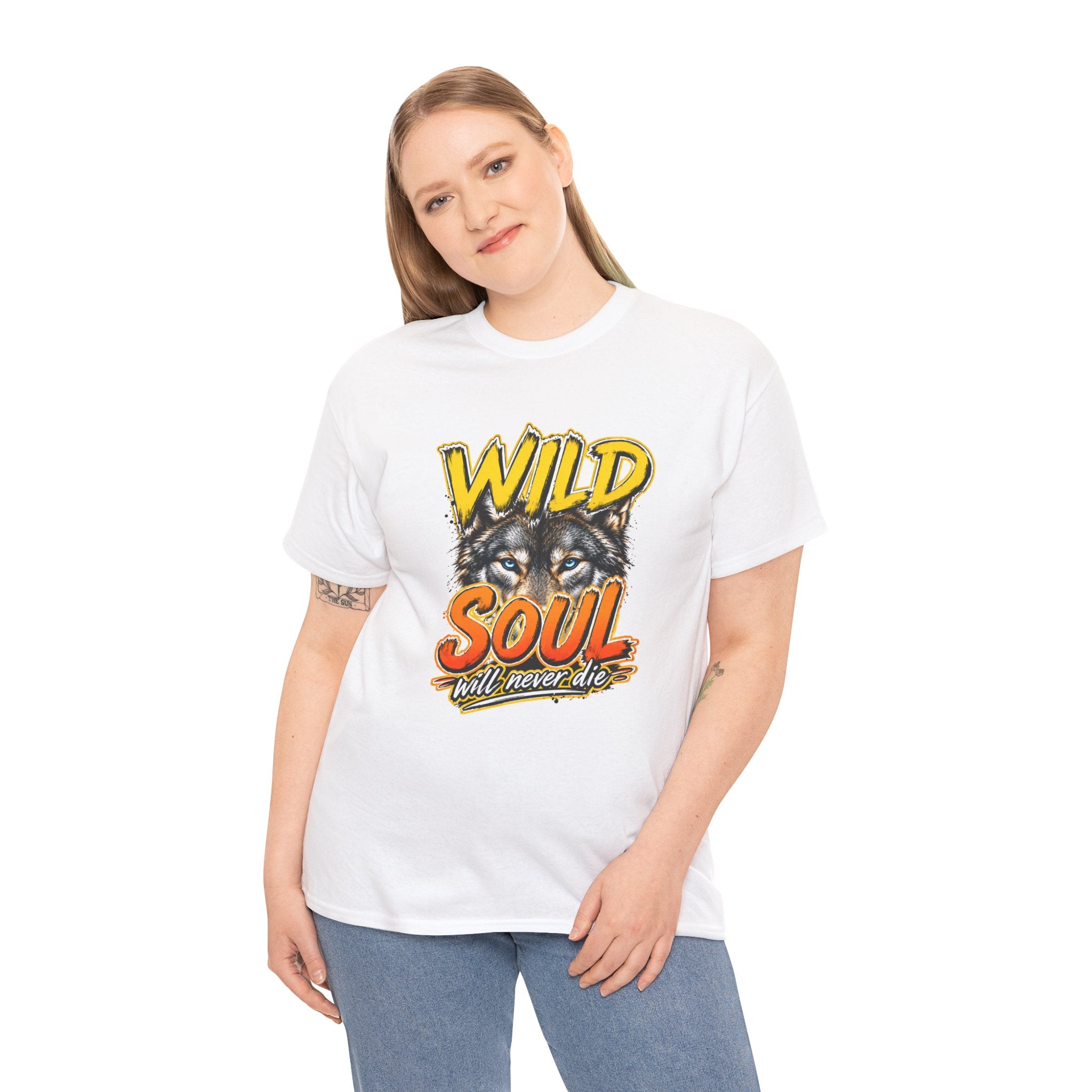 Wolf 'Wild Soul' Graphic Tee – Bold Wildlife Shirt for Nature Lovers