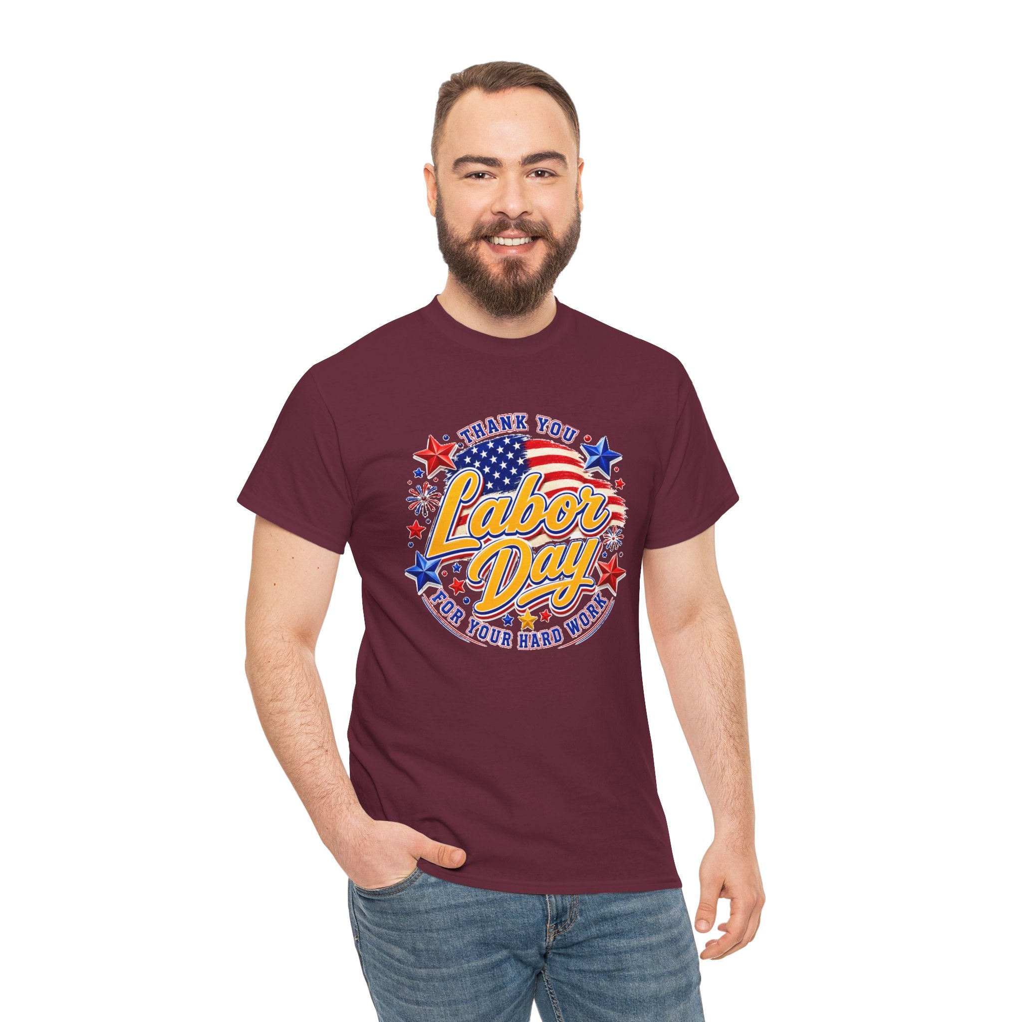 Labor Day Shirt, Thank You Labor Day Tee, Working Today Building Tomorrow Shirt, Patriotic Worker T-Shirt, Construction Gift