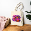 Good Day to Bloom Floral Tote Bag — Inspirational Garden Canvas Shopper