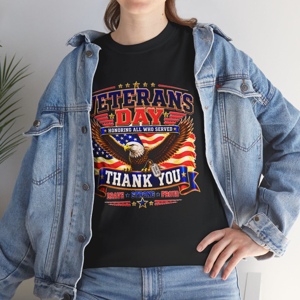 Veterans Day Eagle T-Shirt – "Thank You" Patriotic Tribute Tee