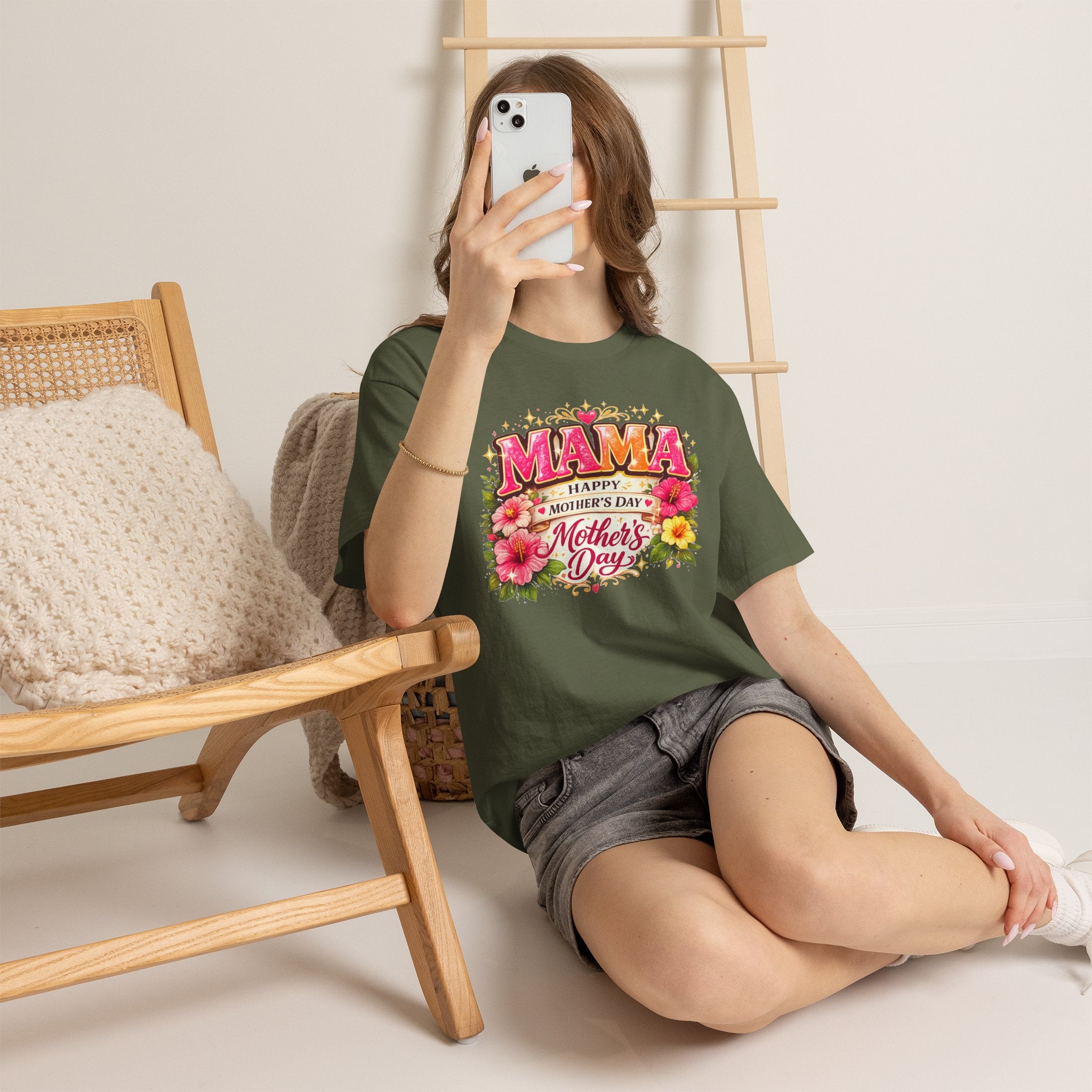 Mama Floral Shirt for Women, Mother's Day Gift for Mom, Cute Flower Graphic Tee, Mama Life T-Shirt, Birthday Gift for Mother, Mom Appreciation Gift