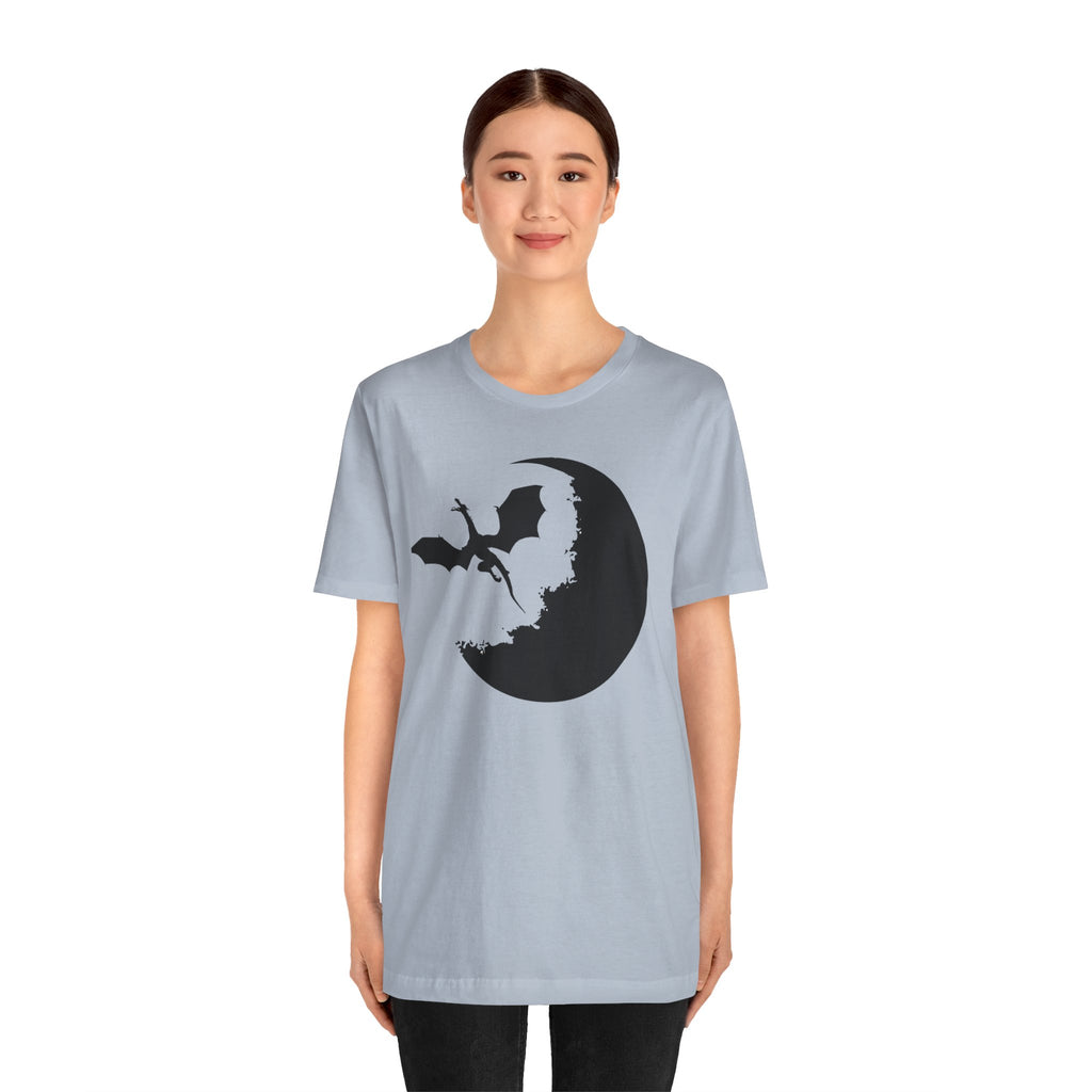 Bat Silhouette Moon T-Shirt — Gothic Halloween Tee