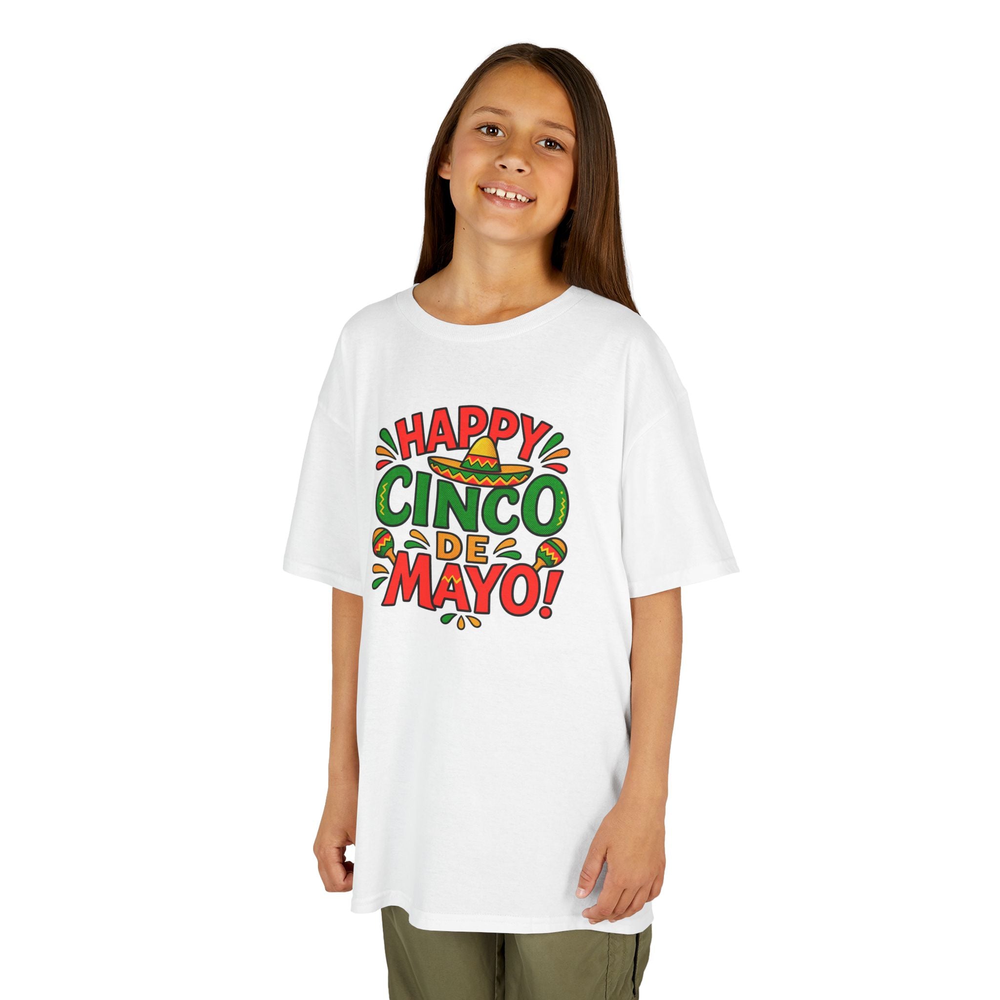 Kids "Happy Cinco de Mayo!" Tee — Festive Mexican Holiday Shirt