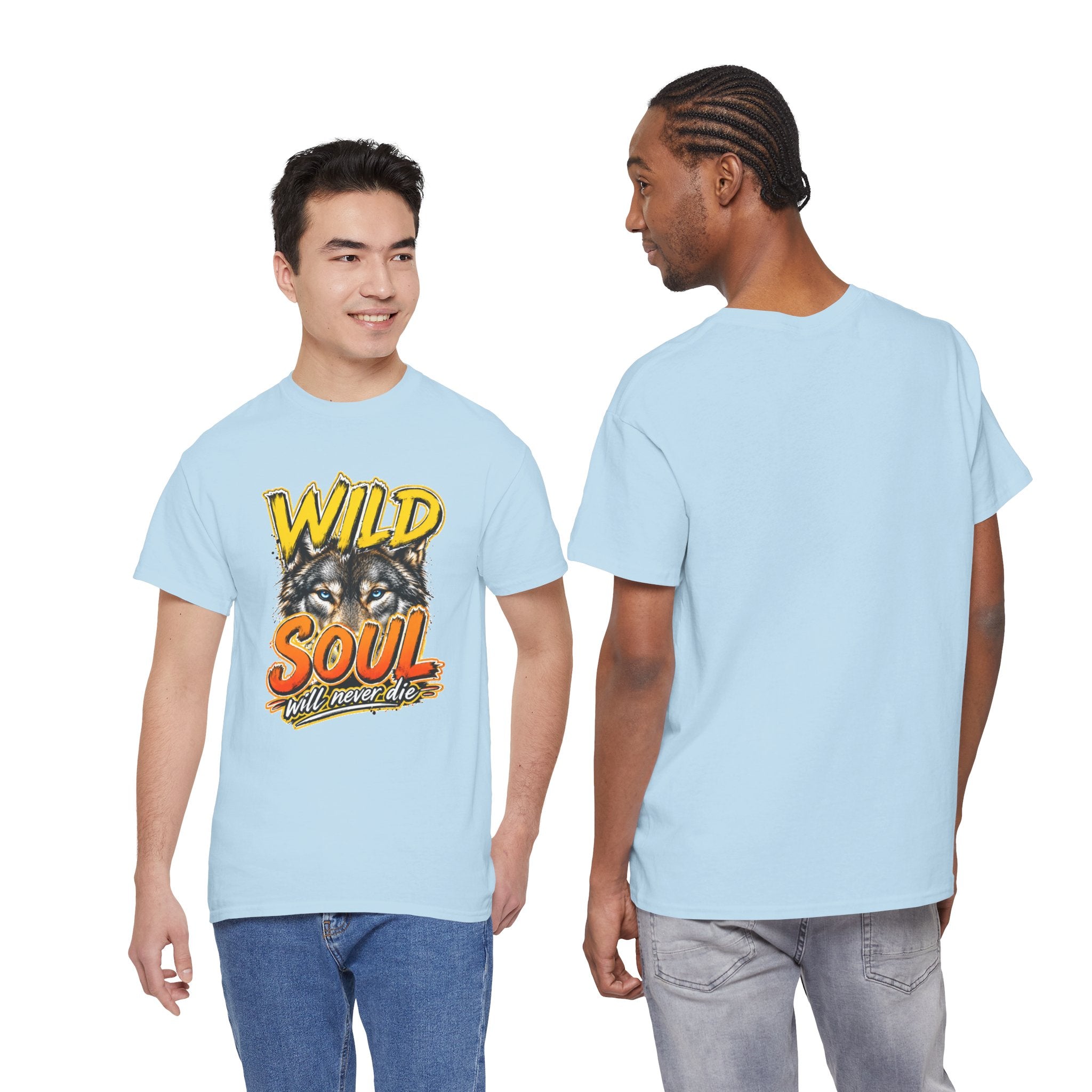 Wolf 'Wild Soul' Graphic Tee – Bold Wildlife Shirt for Nature Lovers
