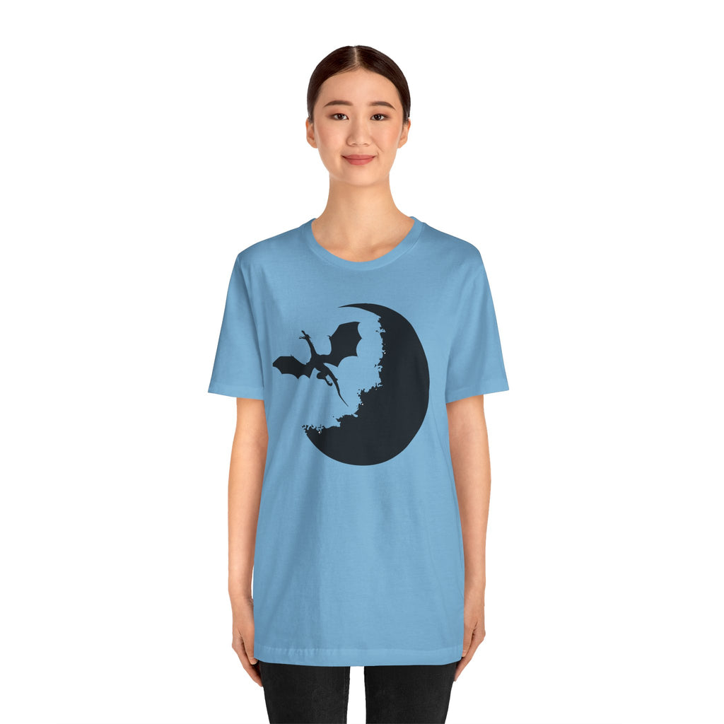 Bat Silhouette Moon T-Shirt — Gothic Halloween Tee