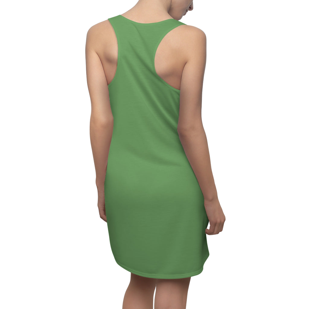 Tropical Sea Turtle Racerback Dress — Sunset Hawaiian Floral Beachwear