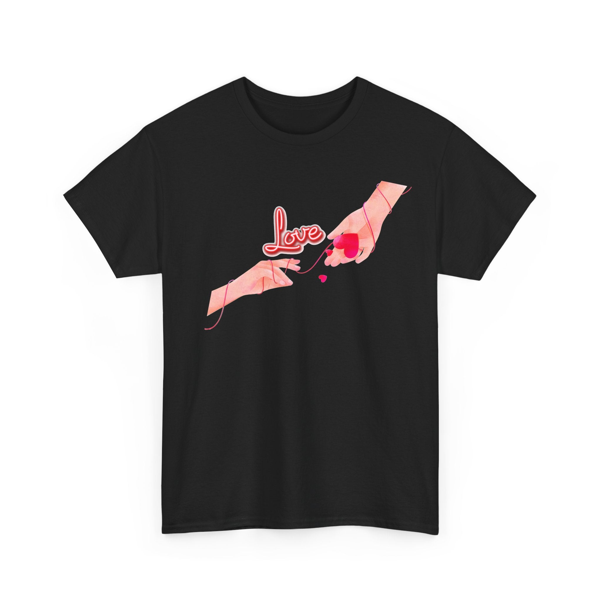 Love Hands T-Shirt — Romantic Heart Illustration Tee