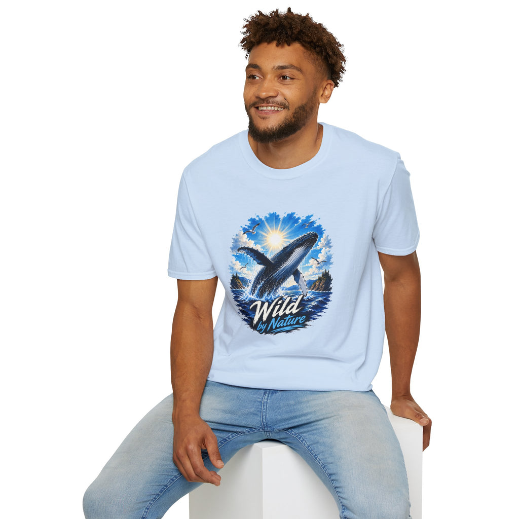 Whale T-Shirt, Ocean Whale Graphic Tee, Wild Nature Shirt, Ocean Lover Gift