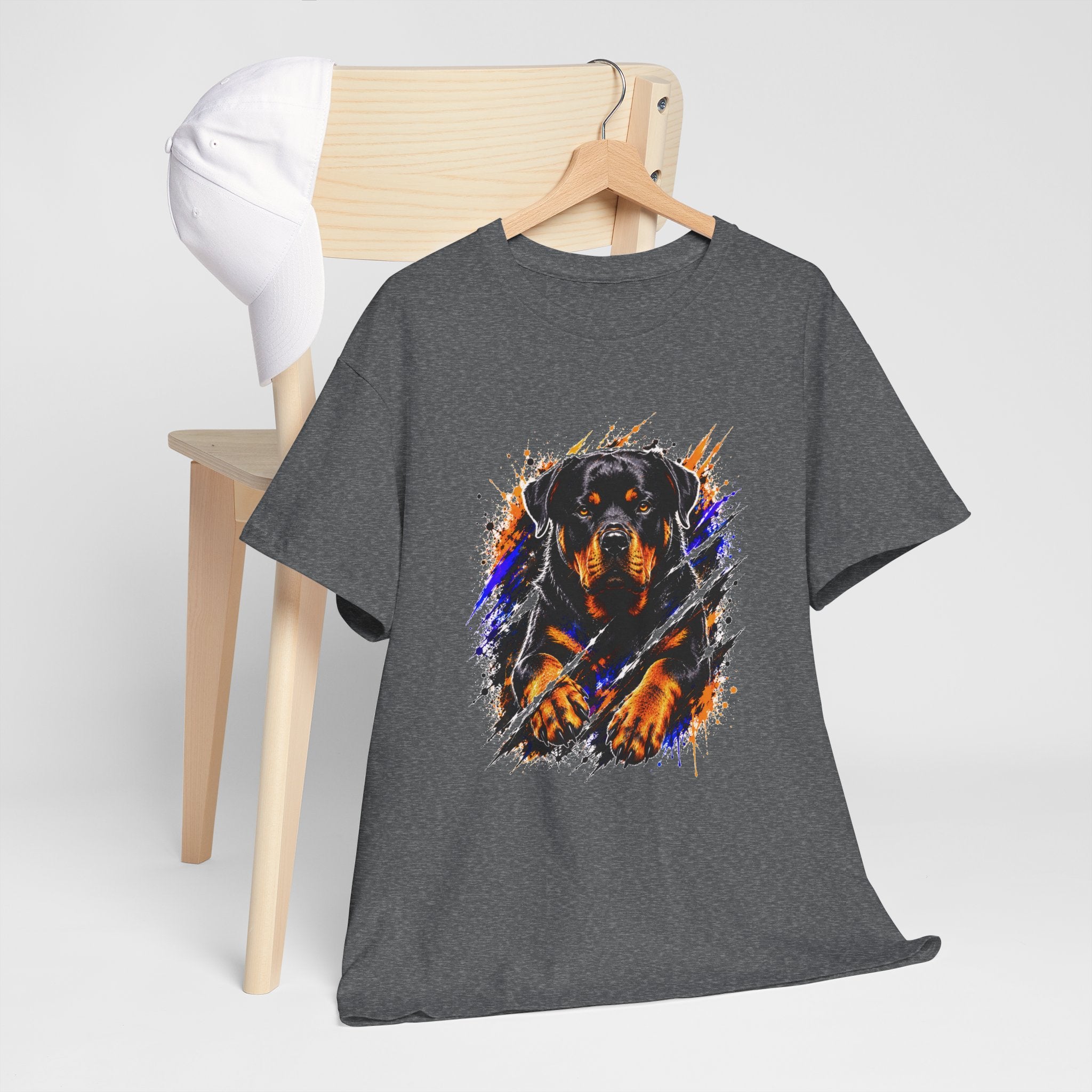 Rottweiler Graphic T-Shirt | Fierce Dog Lover Tee | Bold Rottie Shirt | Gift for Rottweiler Owners