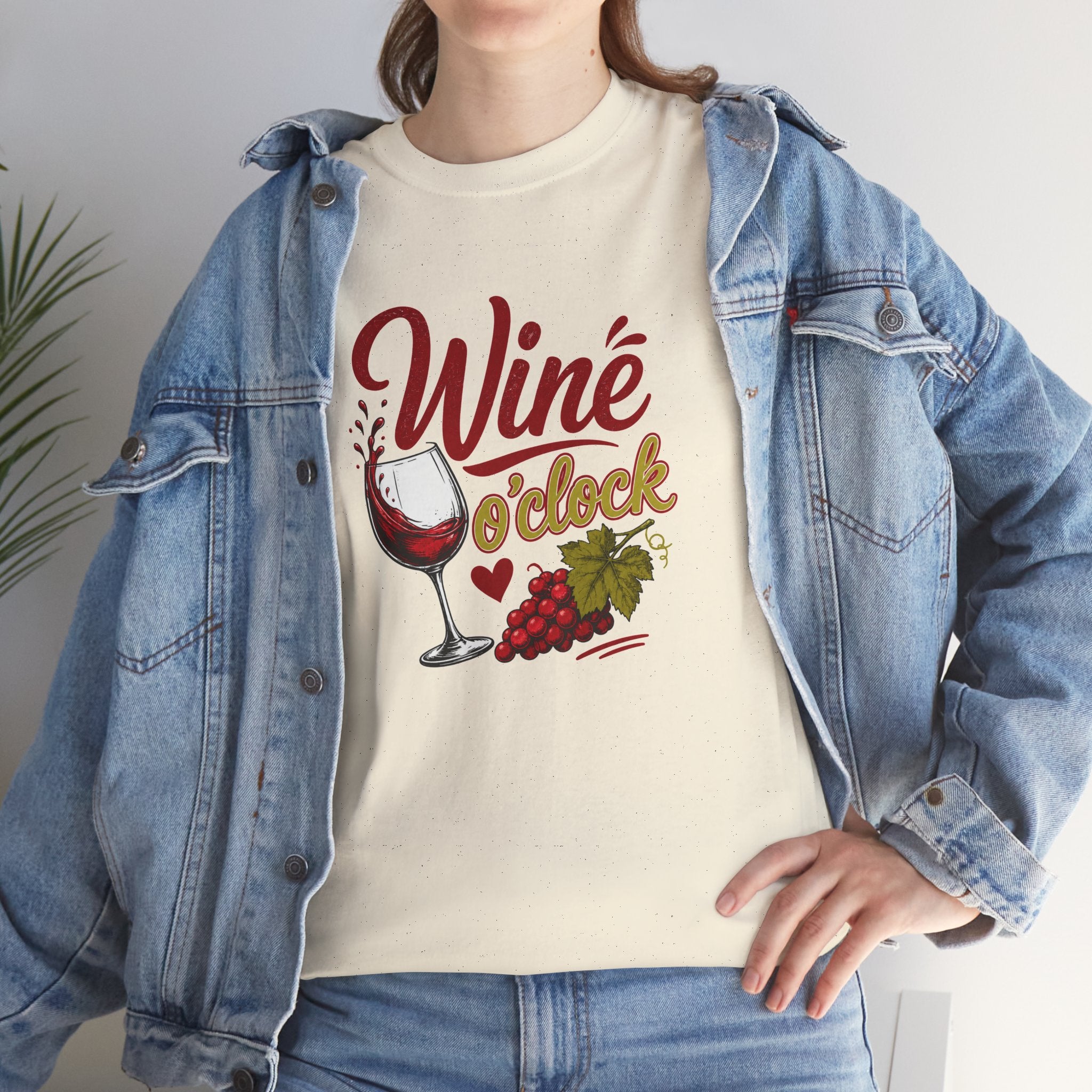 Wine T-Shirt - "Wine O'Clock" Graphic Tee for Wine Lovers