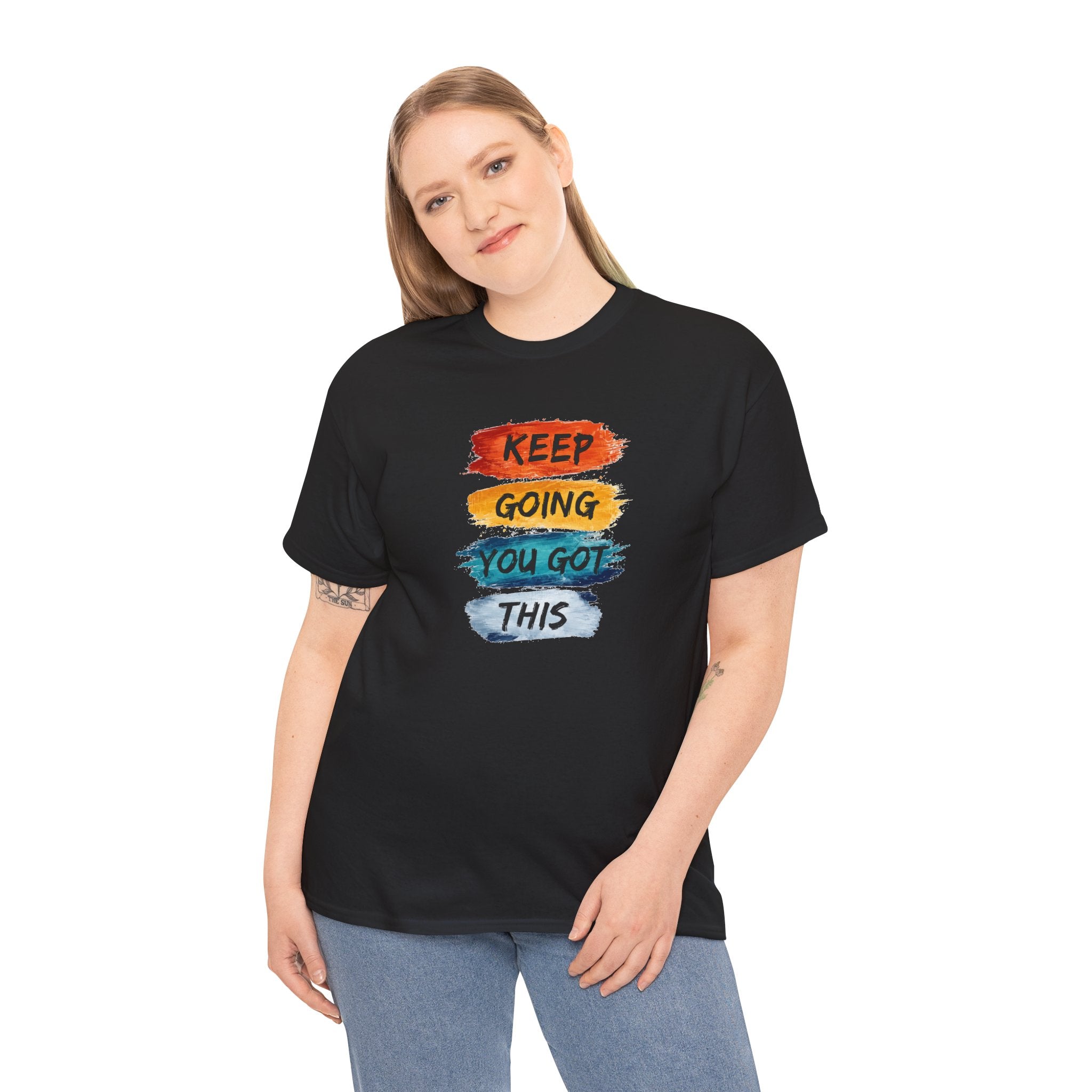 Keep Going You Got This Tee  Motivational Watercolor Brushstroke T-Shirt