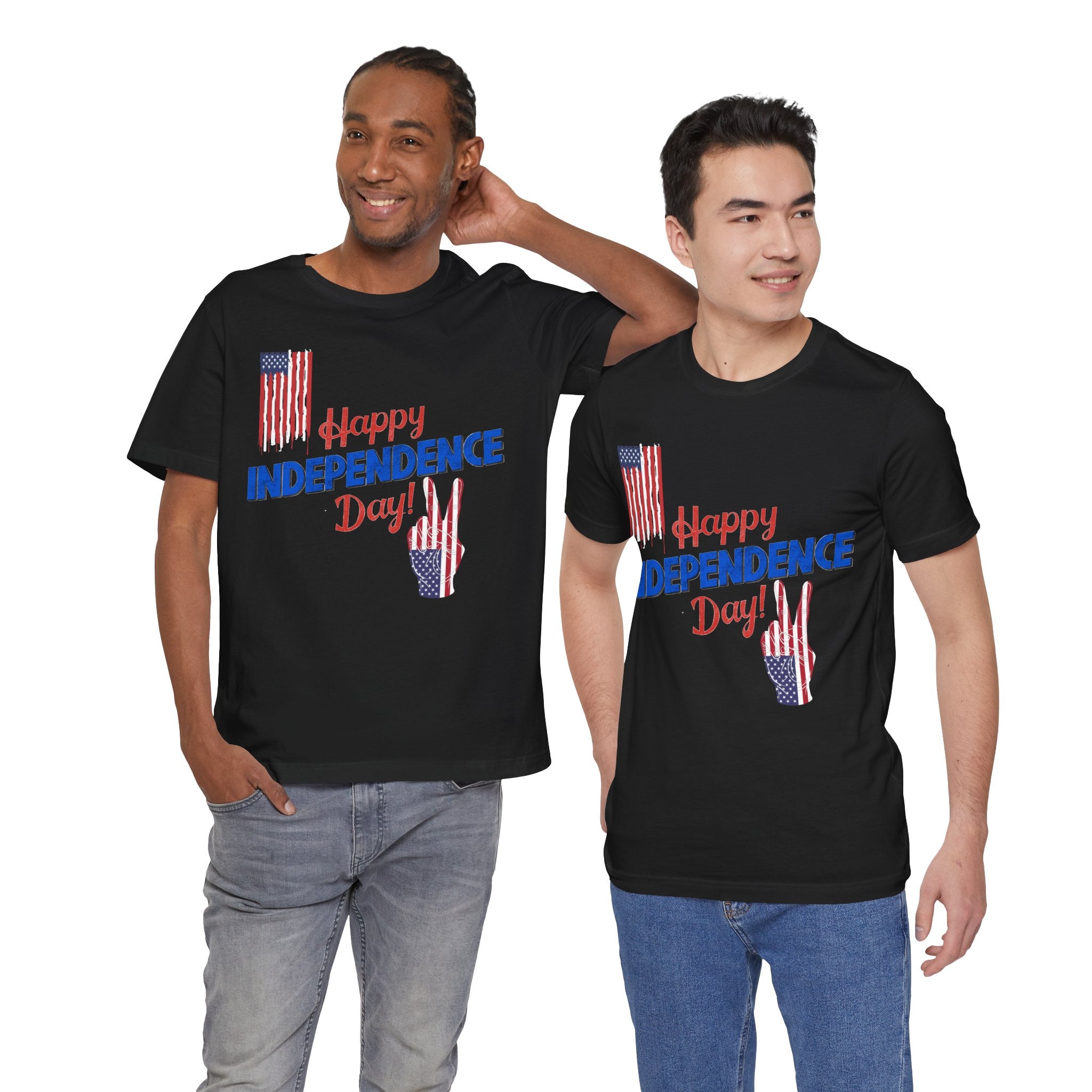 Happy Independence Day Shirt, Patriotic 4th of July T-Shirt, USA Flag Shirt, American Independence Day Tee