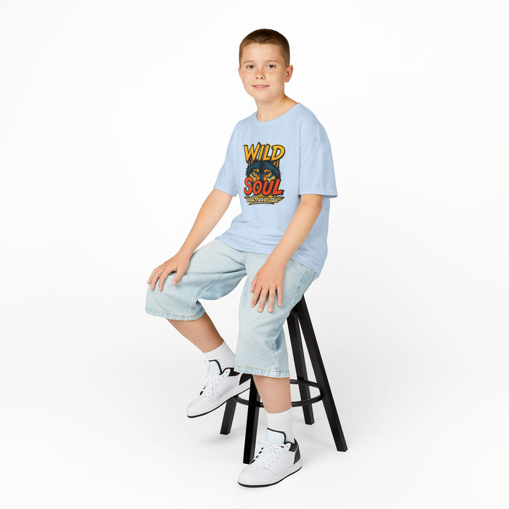 Kids Tee — "Wild Soul" Tiger Graphic Shirt for Bold Little Adventurers