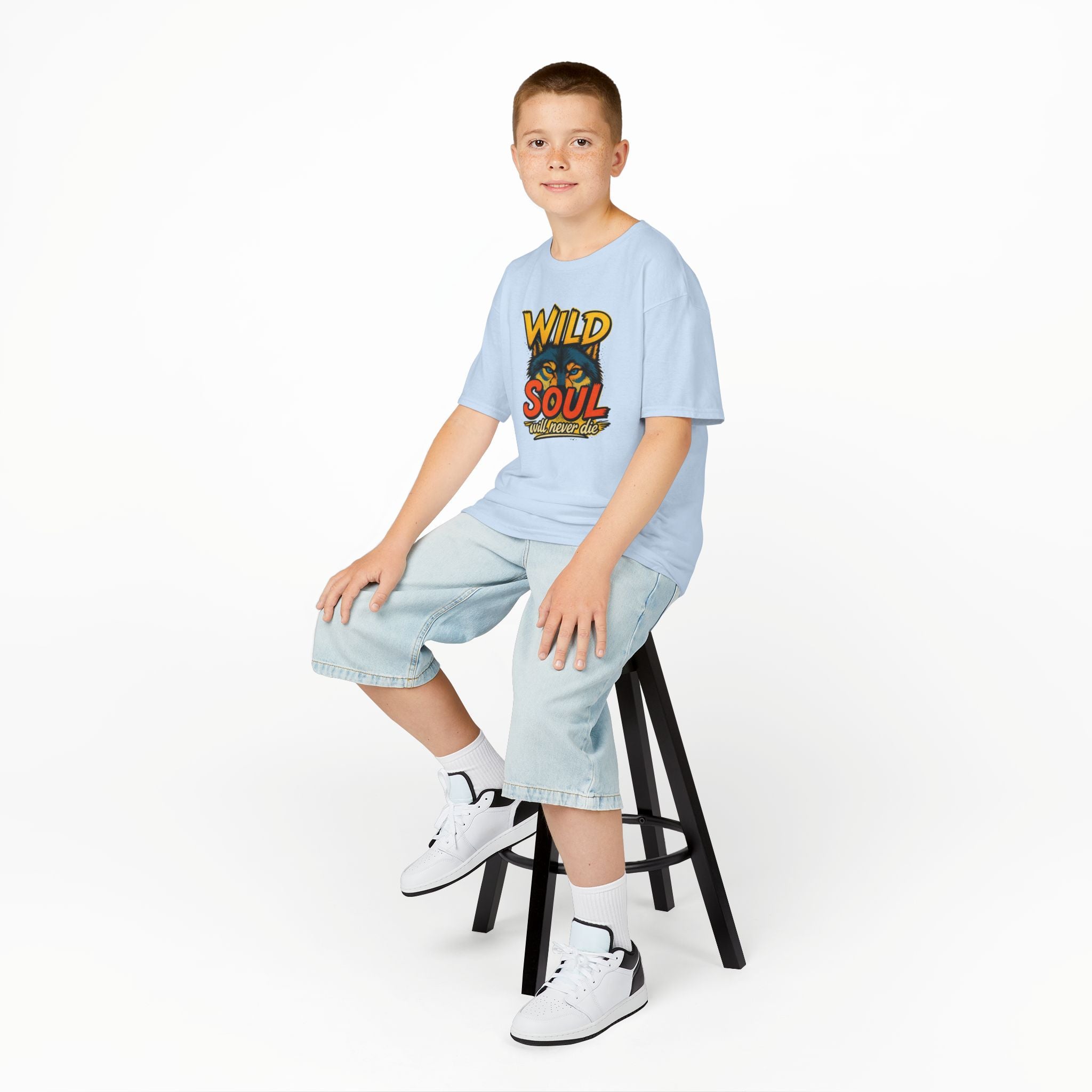 Kids Tee — "Wild Soul" Tiger Graphic Shirt for Bold Little Adventurers