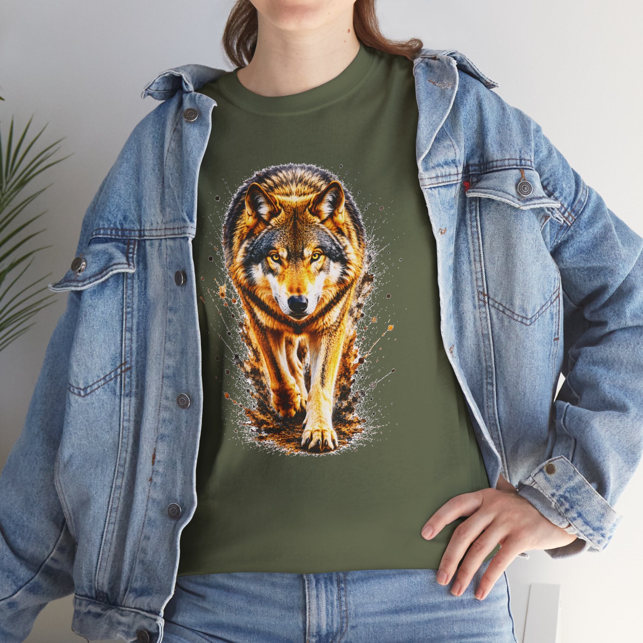 Wolf Graphic T-Shirt, Majestic Wolf Tee, Wildlife Animal Shirt, Unisex Nature Graphic Tee, Wolf Lover Gift, Forest Wolf Shirt