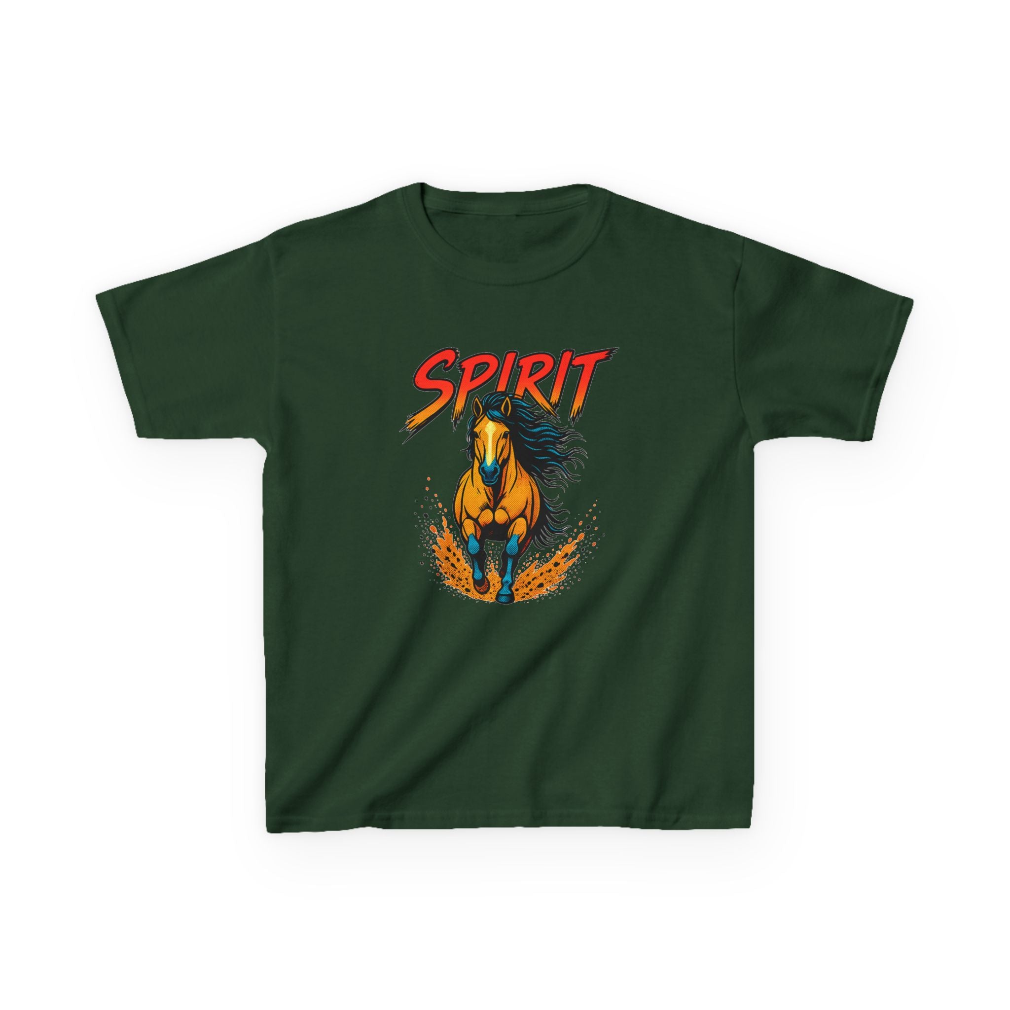 Kids 'Spirit' Galloping Horse T‑Shirt — Youth Graphic Tee for Horse Lovers