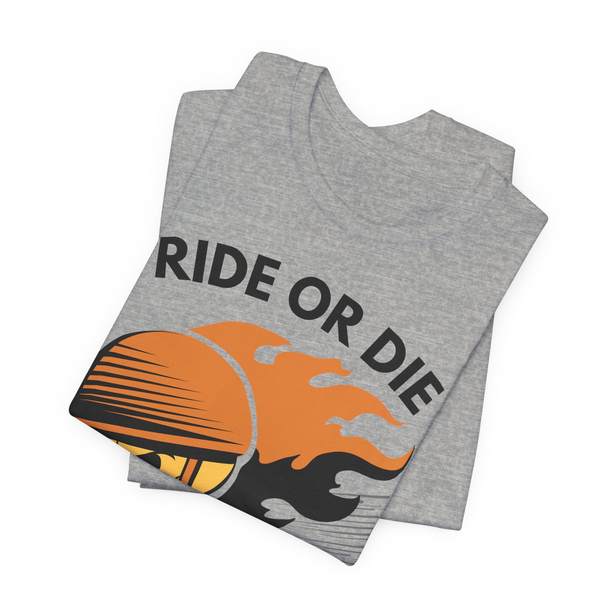 Ride or Die Skull Helmet T-Shirt | Biker Graphic Tee for Men | Vintage Motorcycle Shirt