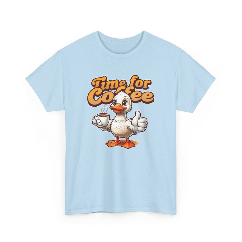 Time for Coffee Duck Shirt, Funny Duck T-Shirt, Cute Animal Graphic Tee, Coffee Lover Shirt, Unisex Funny Tee, Gift Idea