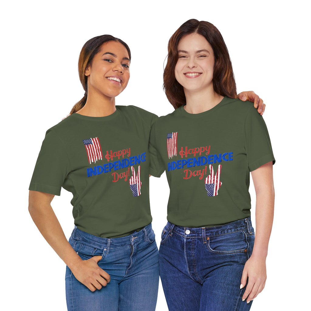 Happy Independence Day Shirt, Patriotic 4th of July T-Shirt, USA Flag Shirt, American Independence Day Tee