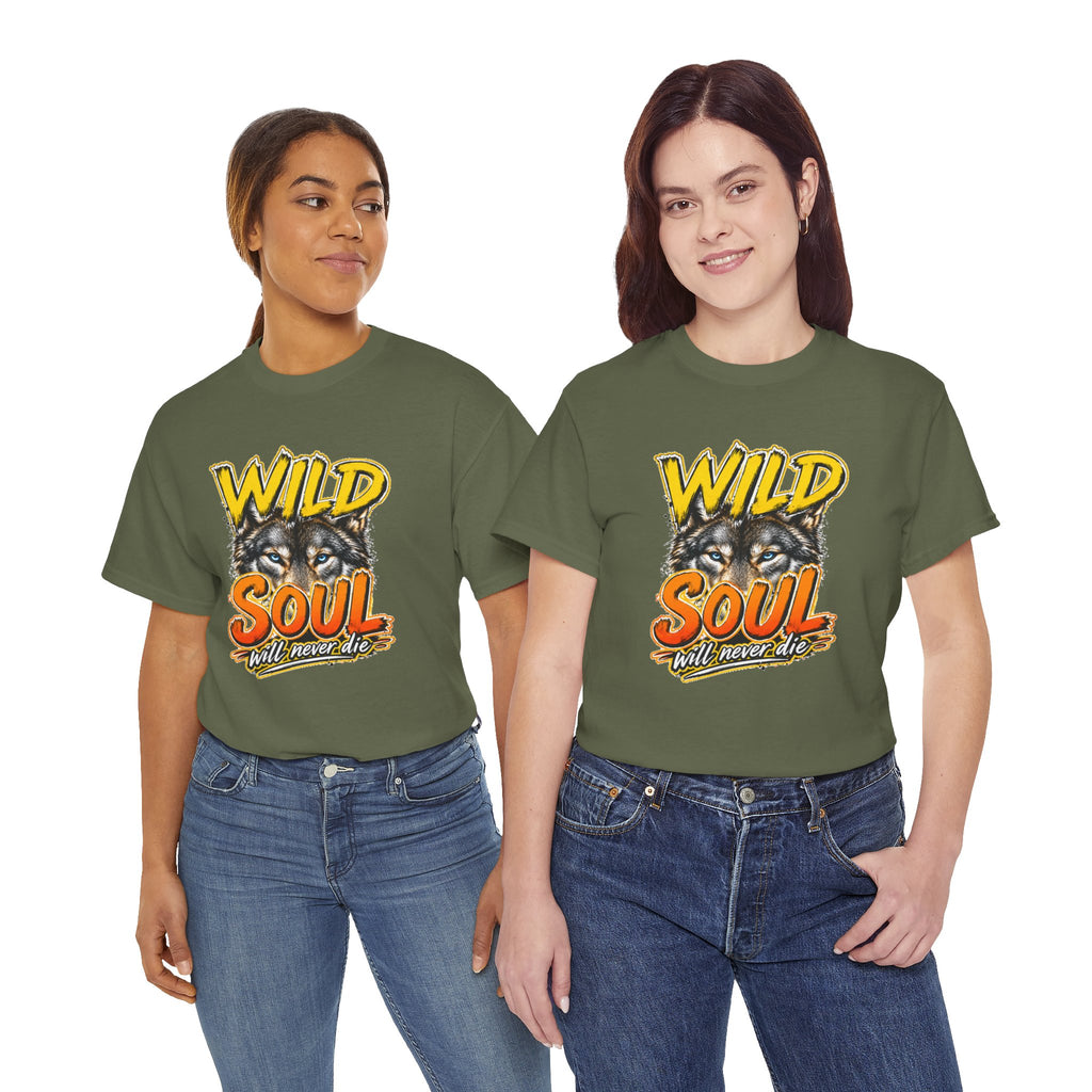 Wolf 'Wild Soul' Graphic Tee – Bold Wildlife Shirt for Nature Lovers