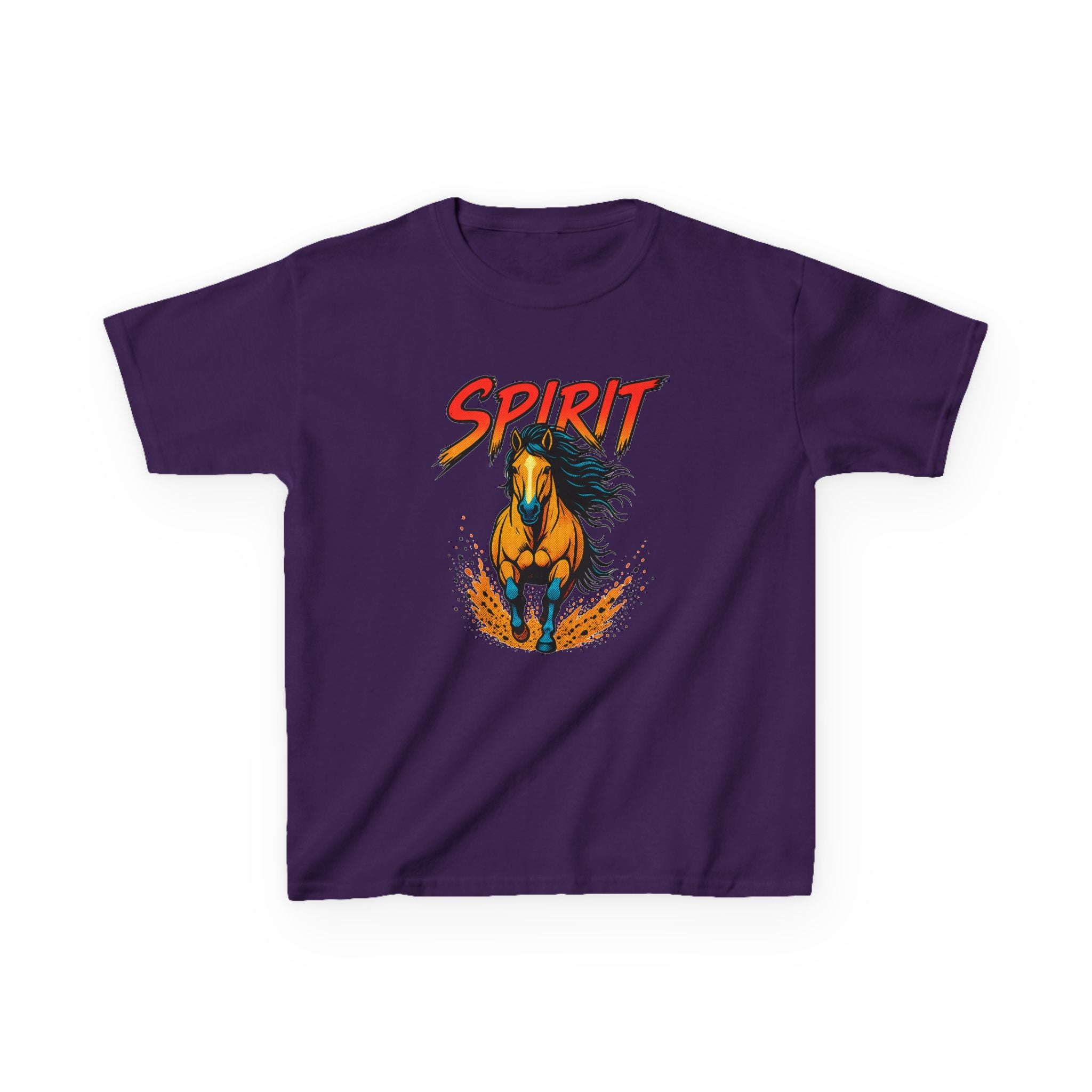 Kids 'Spirit' Galloping Horse T‑Shirt — Youth Graphic Tee for Horse Lovers