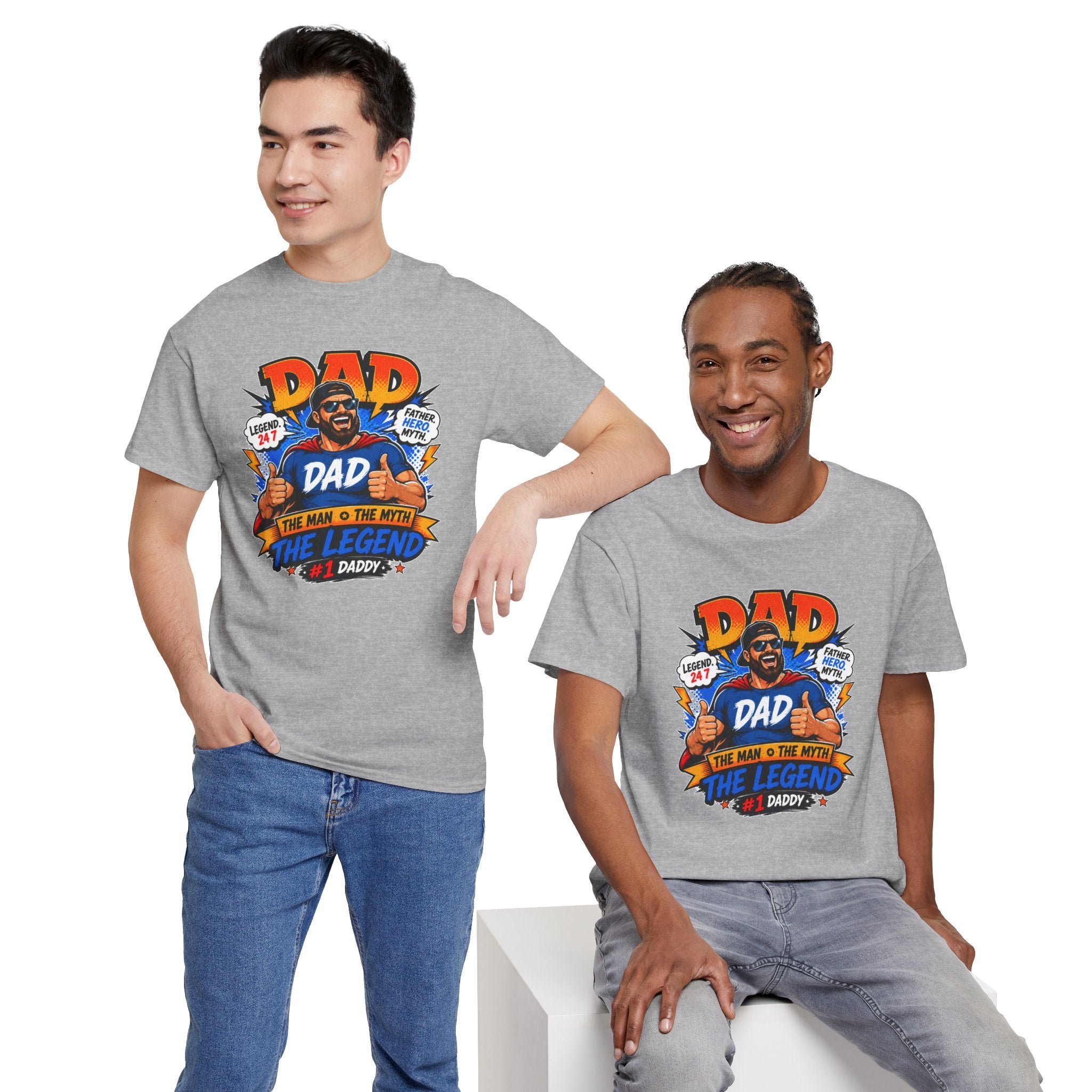 Funny Dad Shirt, Dad The Legend Tee, Father's Day Gift for Dad, Cool Dad Graphic T-Shirt, Best Dad Ever Shirt, Dad Gift