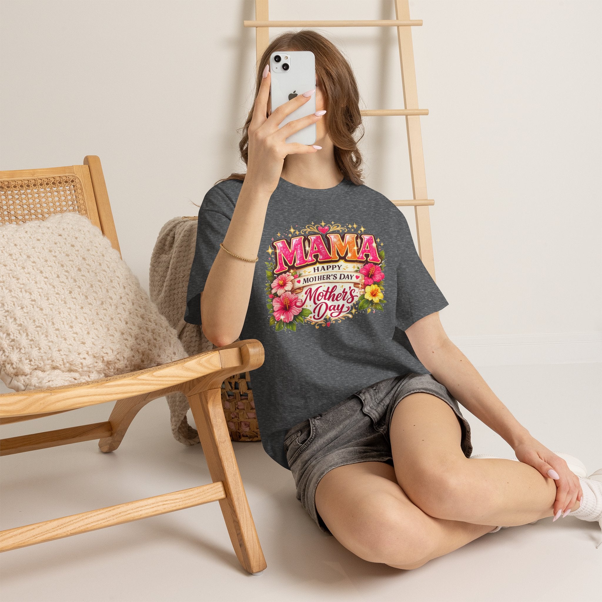 Mama Floral Shirt for Women, Mother's Day Gift for Mom, Cute Flower Graphic Tee, Mama Life T-Shirt, Birthday Gift for Mother, Mom Appreciation Gift