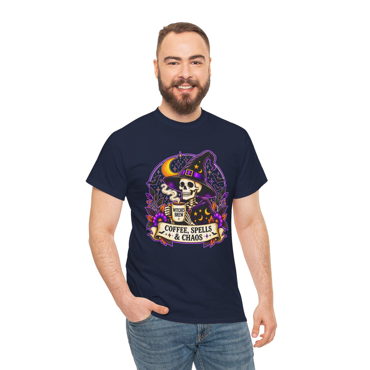 Halloween Skeleton Witch Shirt | Spooky Graphic Tee