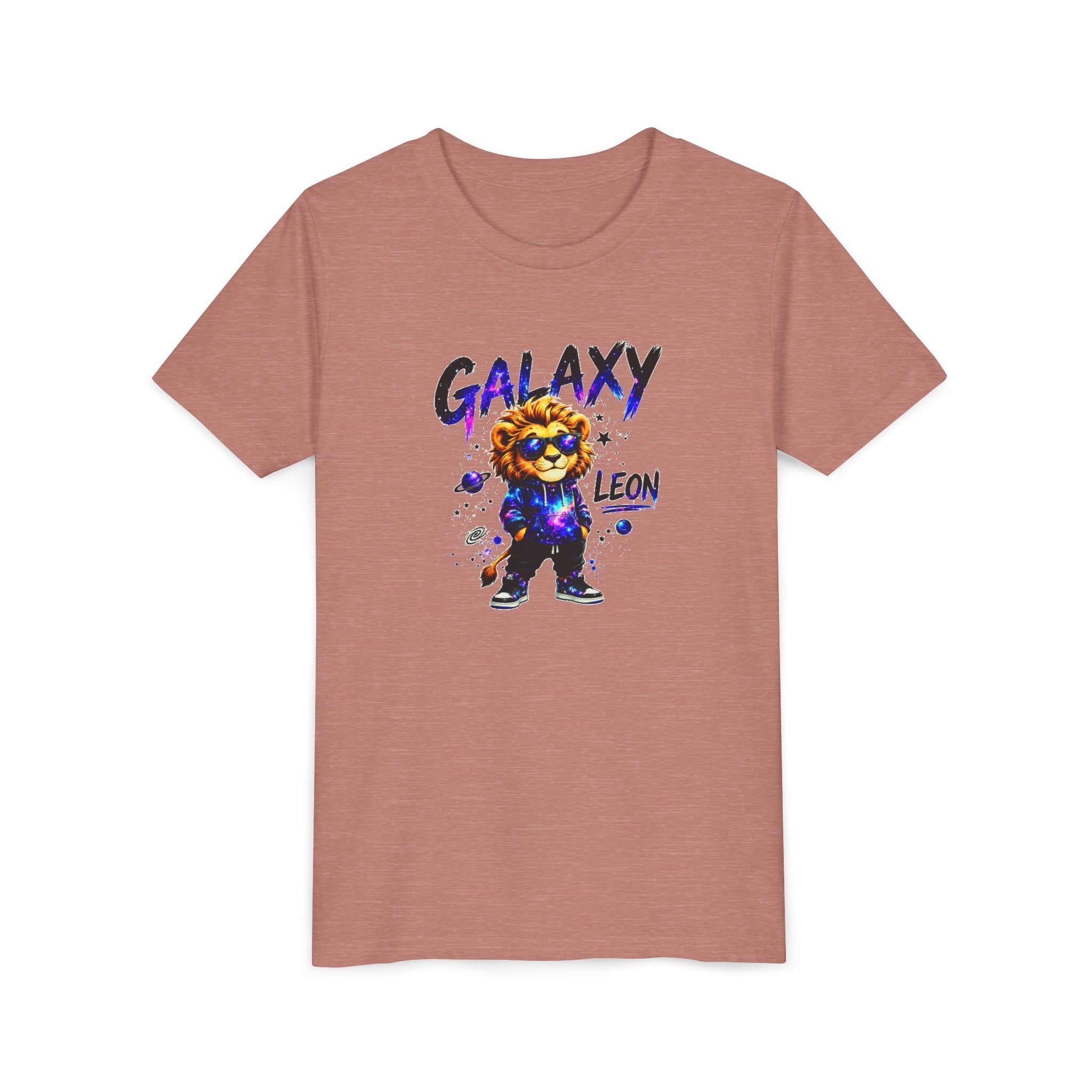 Galaxy Leon Youth T-Shirt, Space Lion Shirt for Kids, Cosmic Animal Tee, Galaxy Lion Graphic Tee, Colorful Kids Shirt, Boys Girls Unisex Tee, Gift for Kids