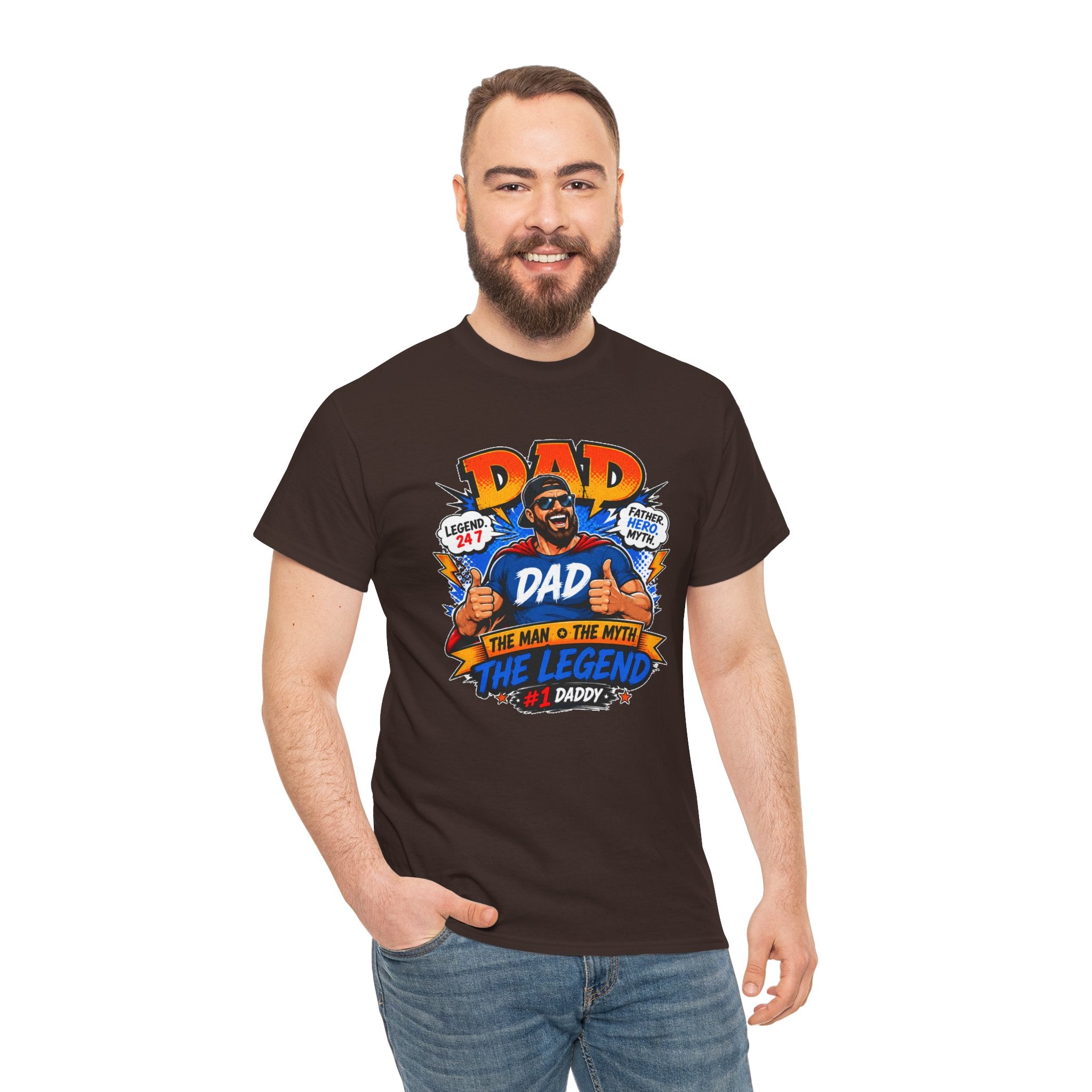 Funny Dad Shirt, Dad The Legend Tee, Father's Day Gift for Dad, Cool Dad Graphic T-Shirt, Best Dad Ever Shirt, Dad Gift
