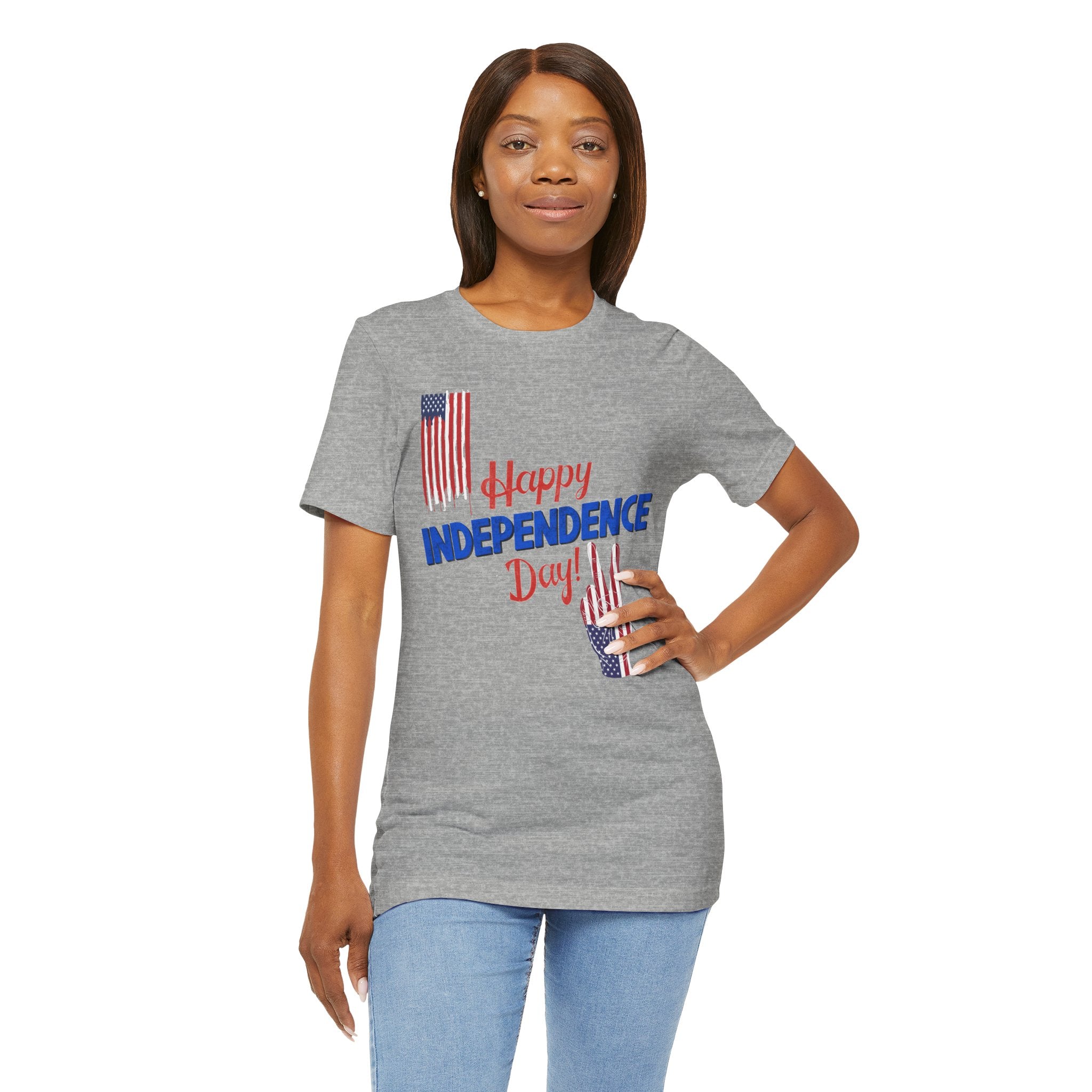 Happy Independence Day Shirt, Patriotic 4th of July T-Shirt, USA Flag Shirt, American Independence Day Tee
