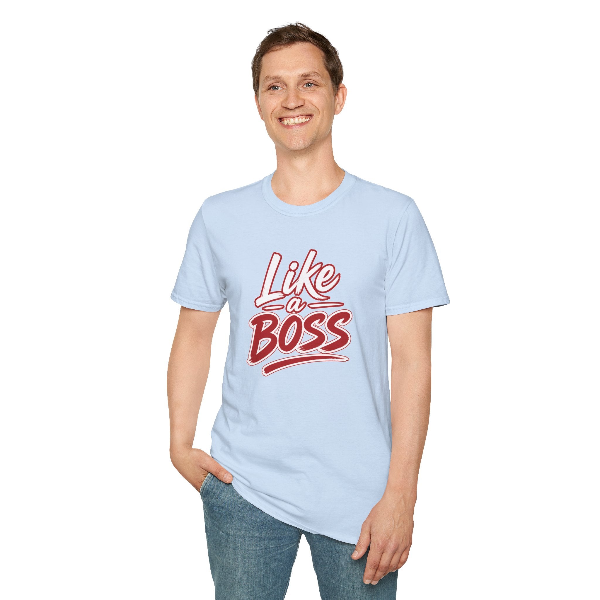 Like a Boss T-Shirt - Retro Script Empowerment Tee