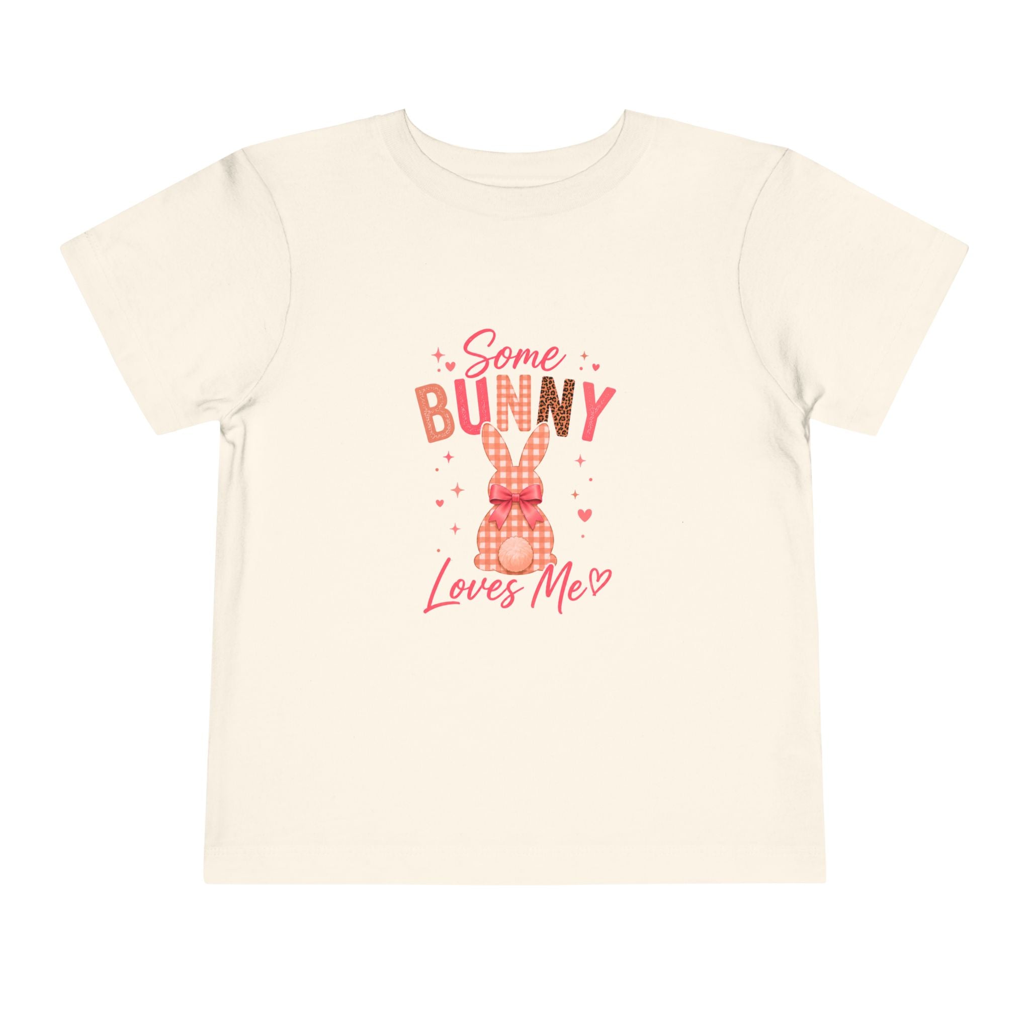 Toddler Tee -Some Bunny Loves Me Pink Easter Bunny Shirt