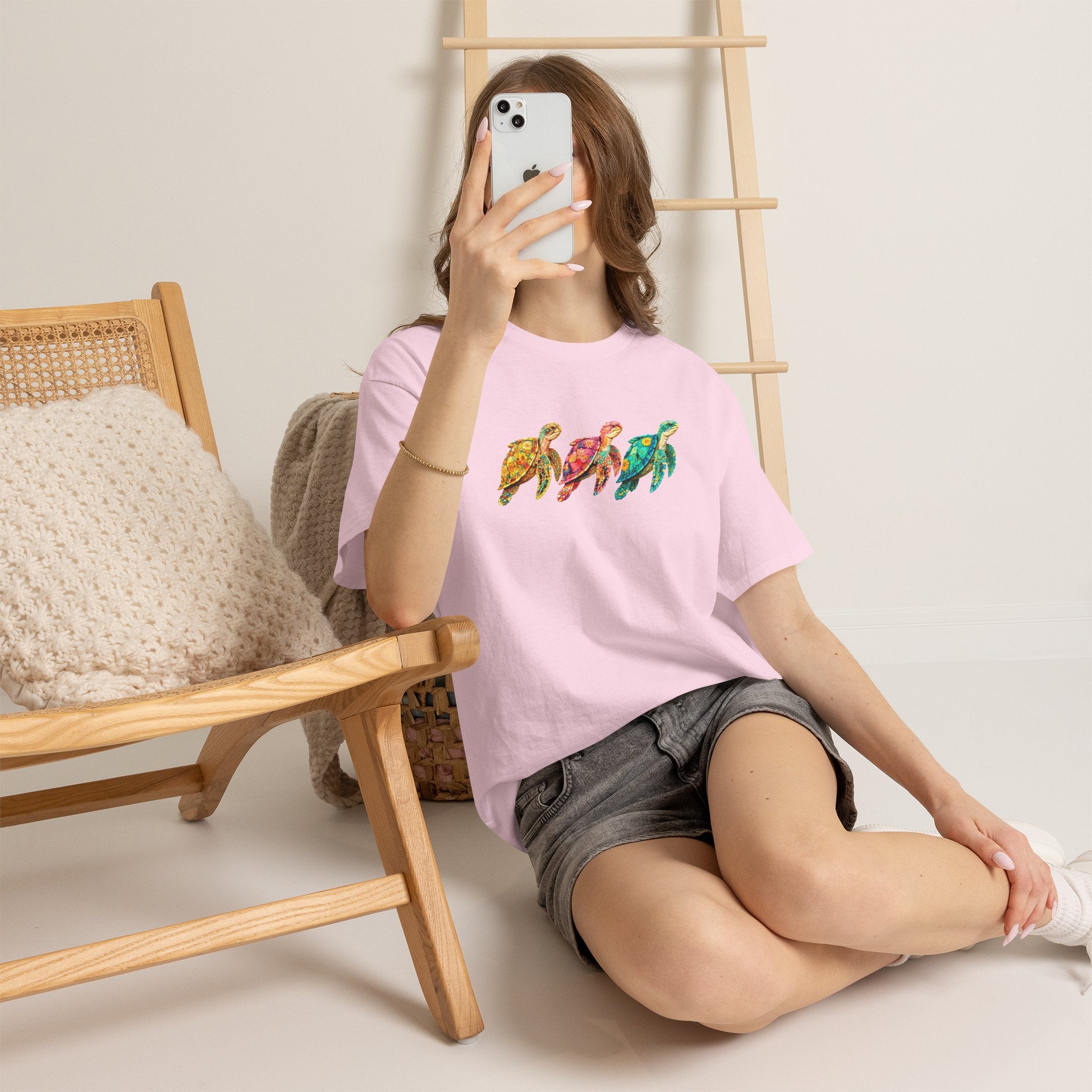 Sea Turtle T-Shirt, Colorful Sea Turtle Tee, Beach Lover Shirt, Ocean Lover Gift, Coastal Graphic Tee, Marine Life Shirt, Summer Vacation Tee