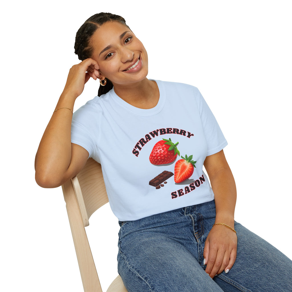 Strawberry Season T-Shirt — Retro Fruit Graphic Tee