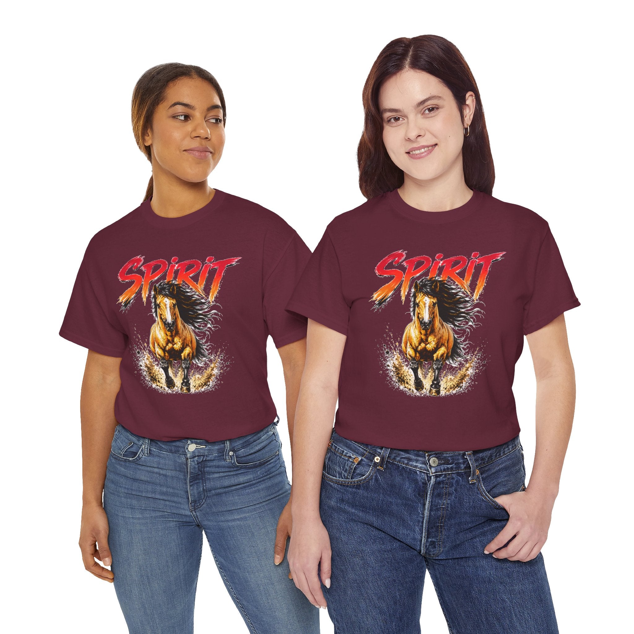 Spirit Running Horse T-Shirt — Wild Mustang Graphic Tee