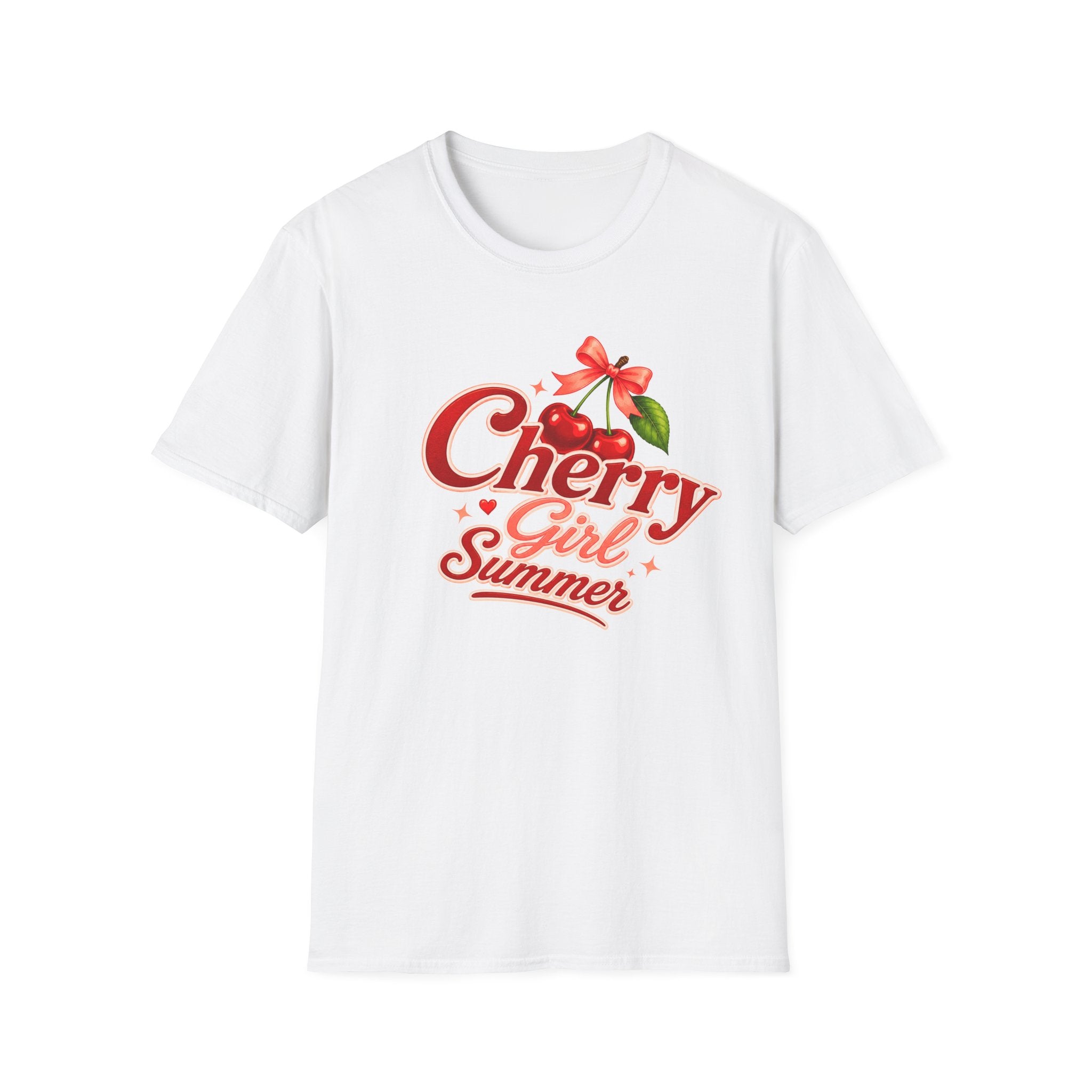 Cherry Girl Summer T-Shirt | Cute Retro Cherry Tee | Coquette Aesthetic Shirt | Summer Graphic Tee | Trendy Women's Shirt