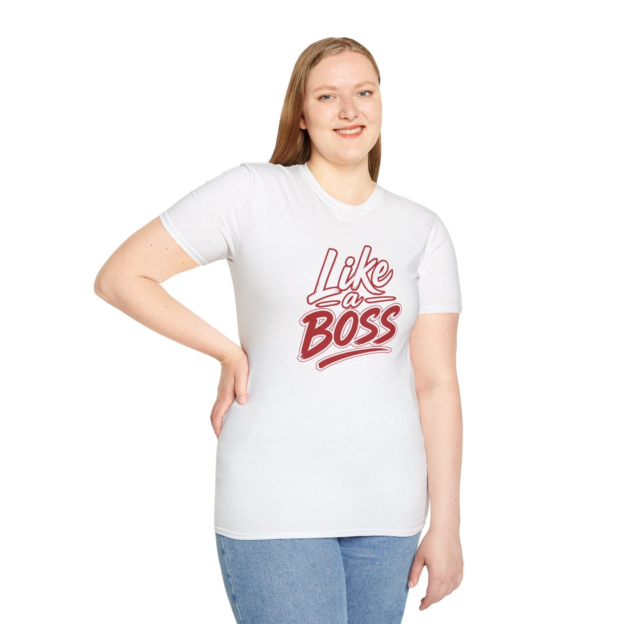 Like a Boss T-Shirt - Retro Script Empowerment Tee