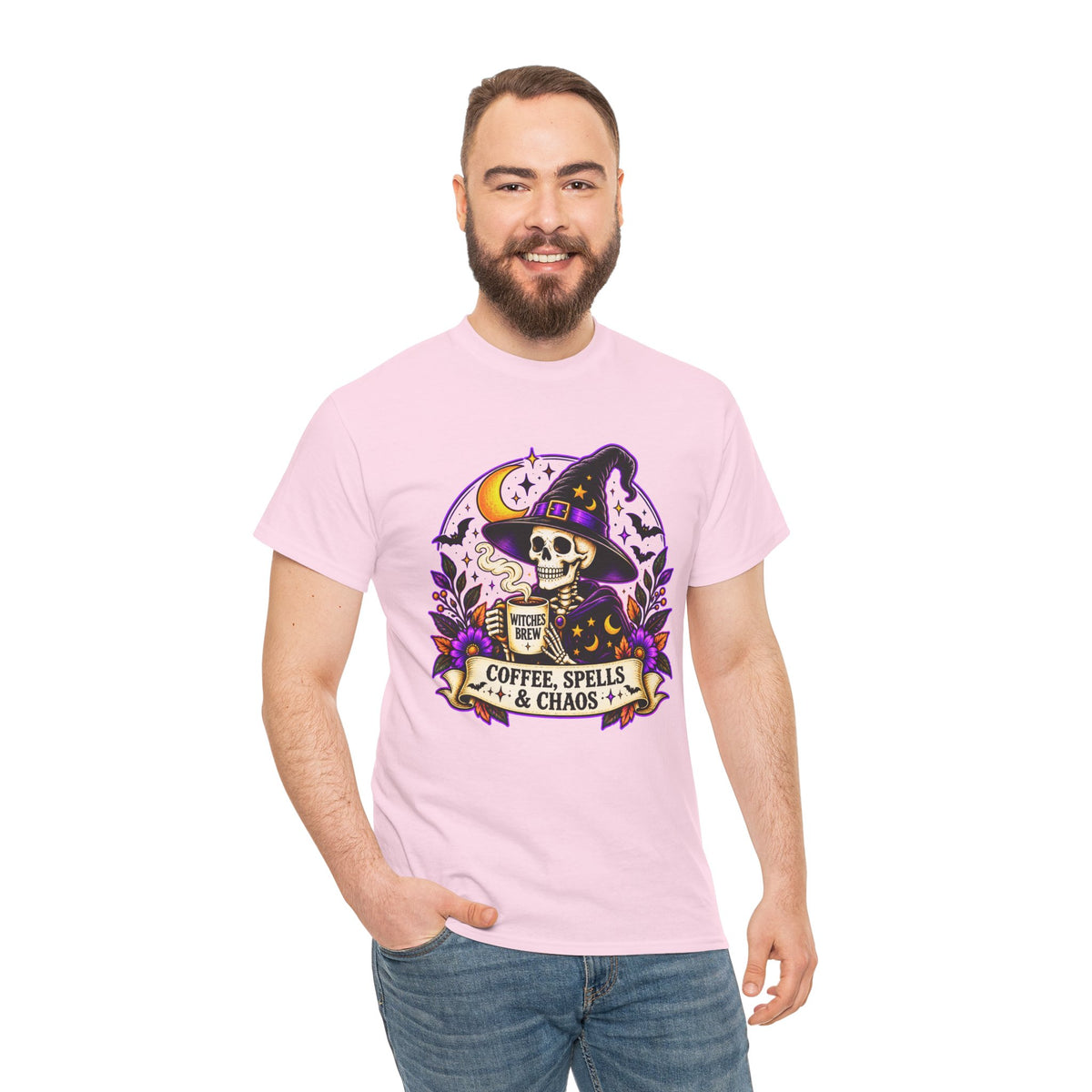 Halloween Skeleton Witch Shirt | Spooky Graphic Tee
