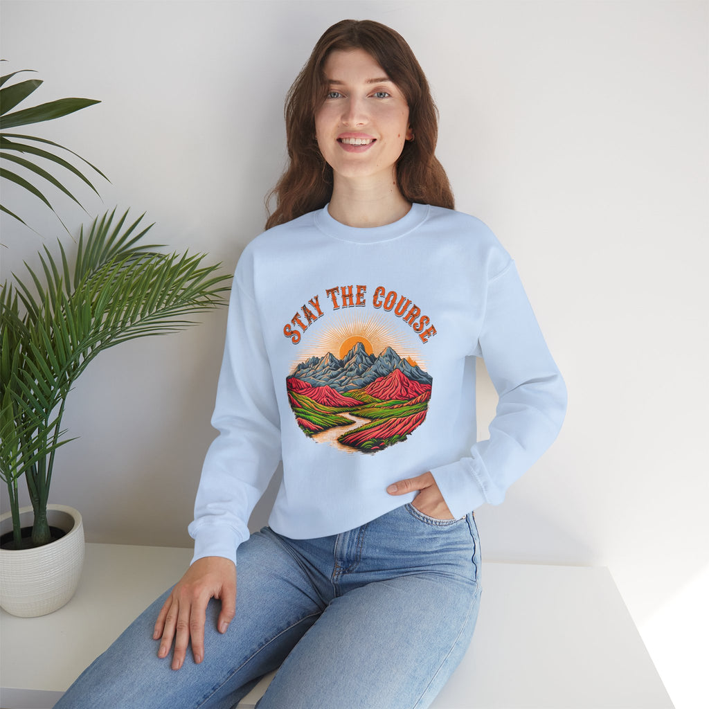 Stay the Course Sweatshirt - Scenic Mountain Crewneck