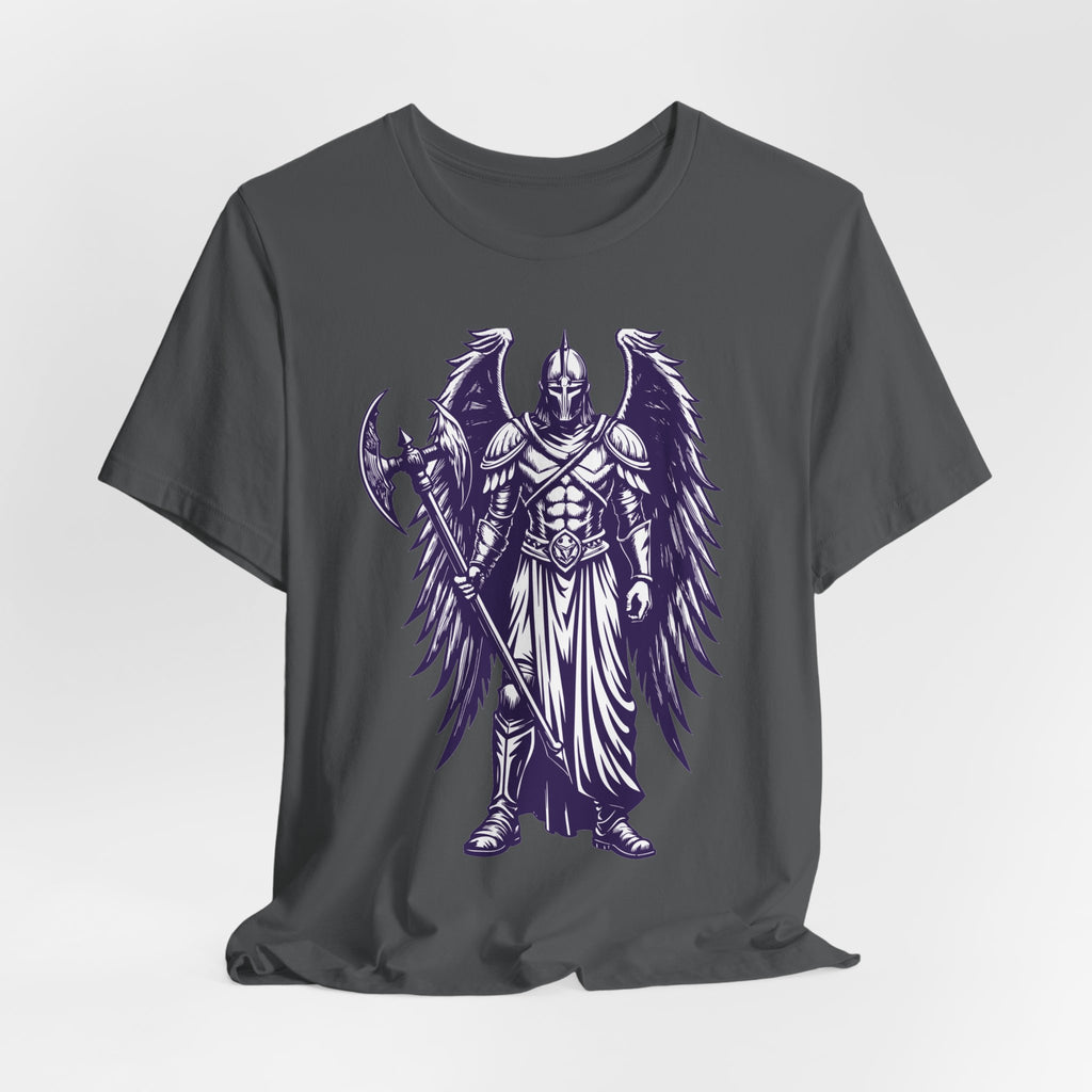 Fallen Angel Warrior T-Shirt | Gothic Fantasy Winged Knight Tee