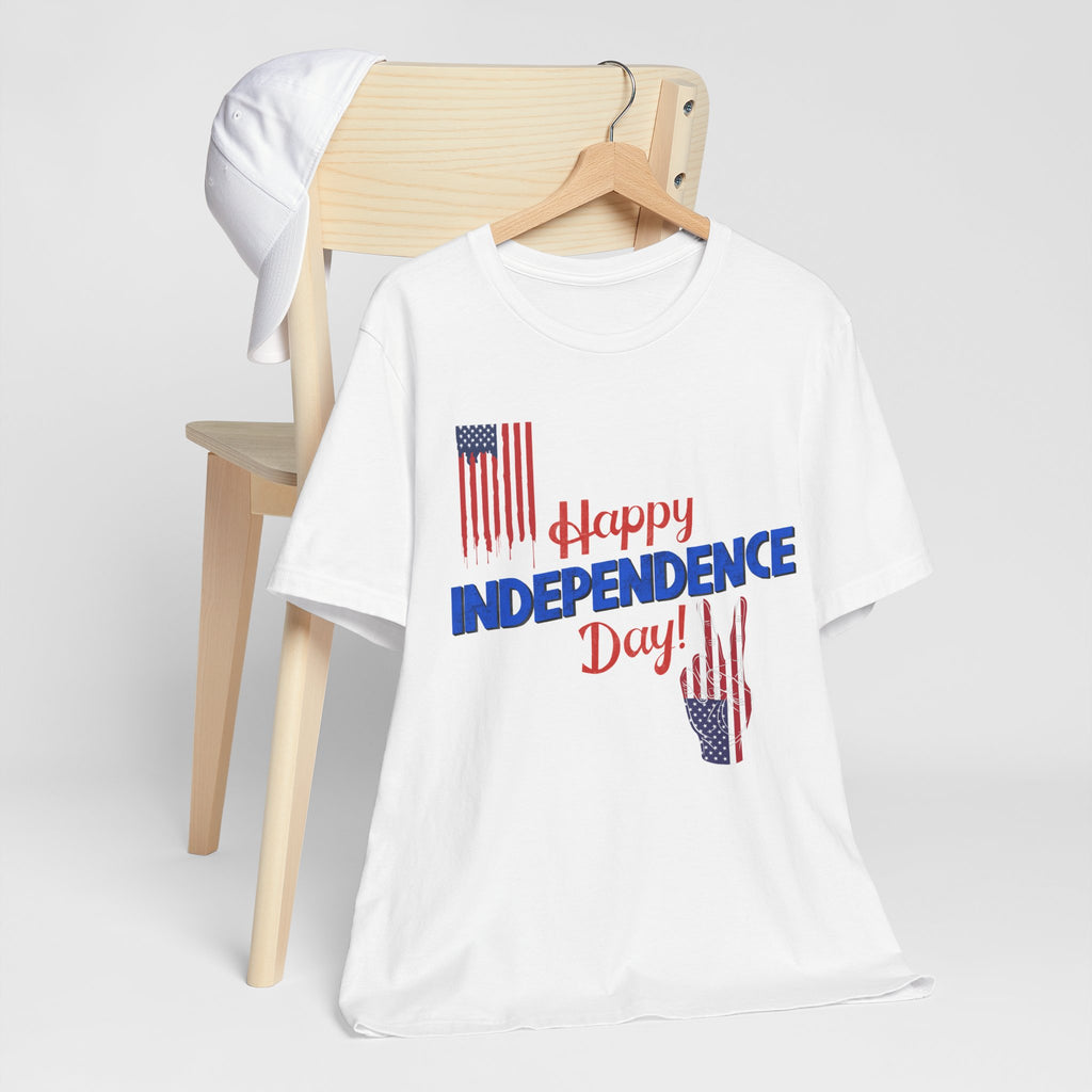 Happy Independence Day Shirt, Patriotic 4th of July T-Shirt, USA Flag Shirt, American Independence Day Tee