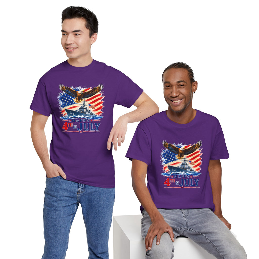 Happy 4th of July Shirt, Patriotic Eagle T-Shirt, American Flag Tee, USA Independence Day Shirt, Freedom Eagle Gift