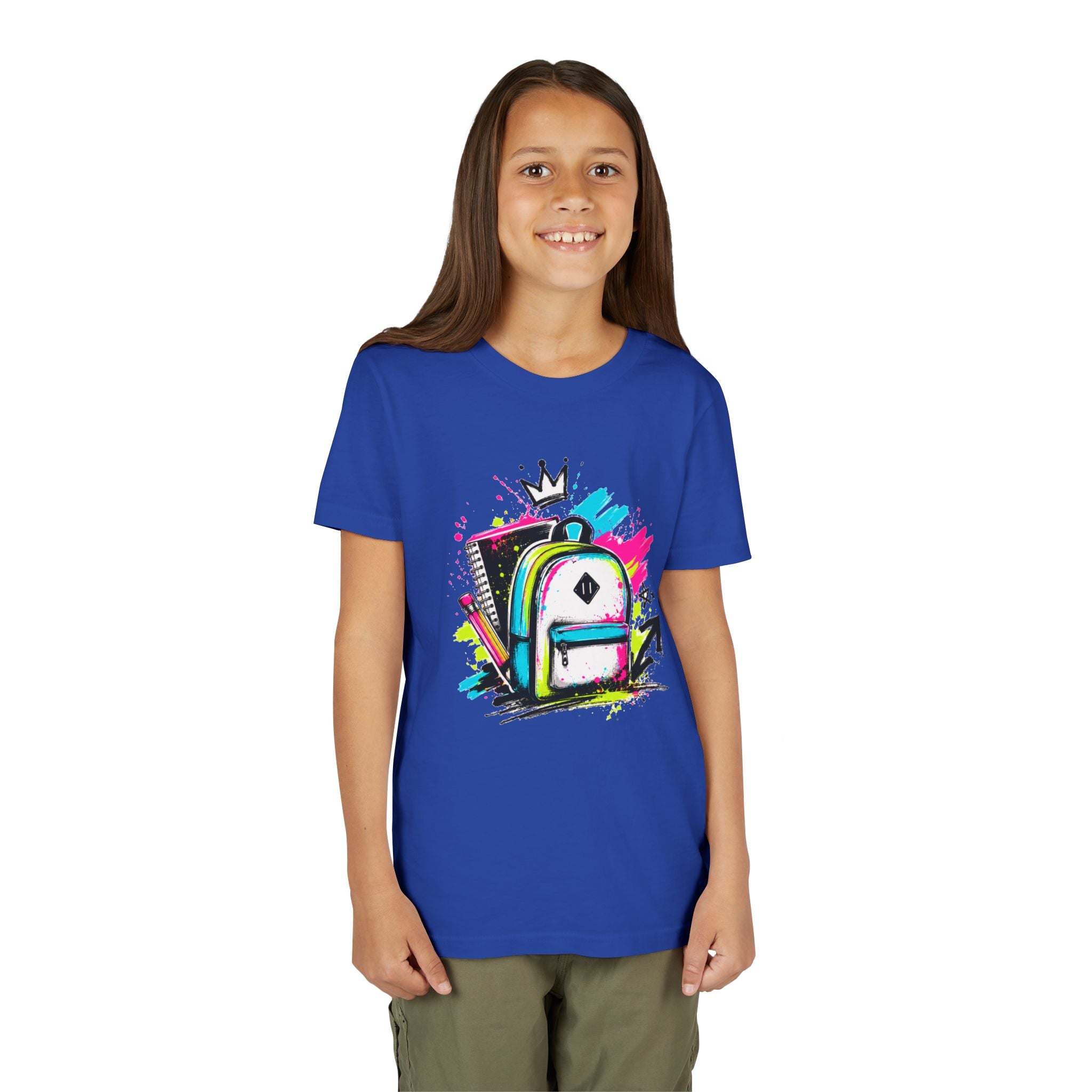 Back to School Kids T-Shirt | Graffiti Backpack Graphic Tee | First Day of School Shirt | Boys Girls Youth Tee