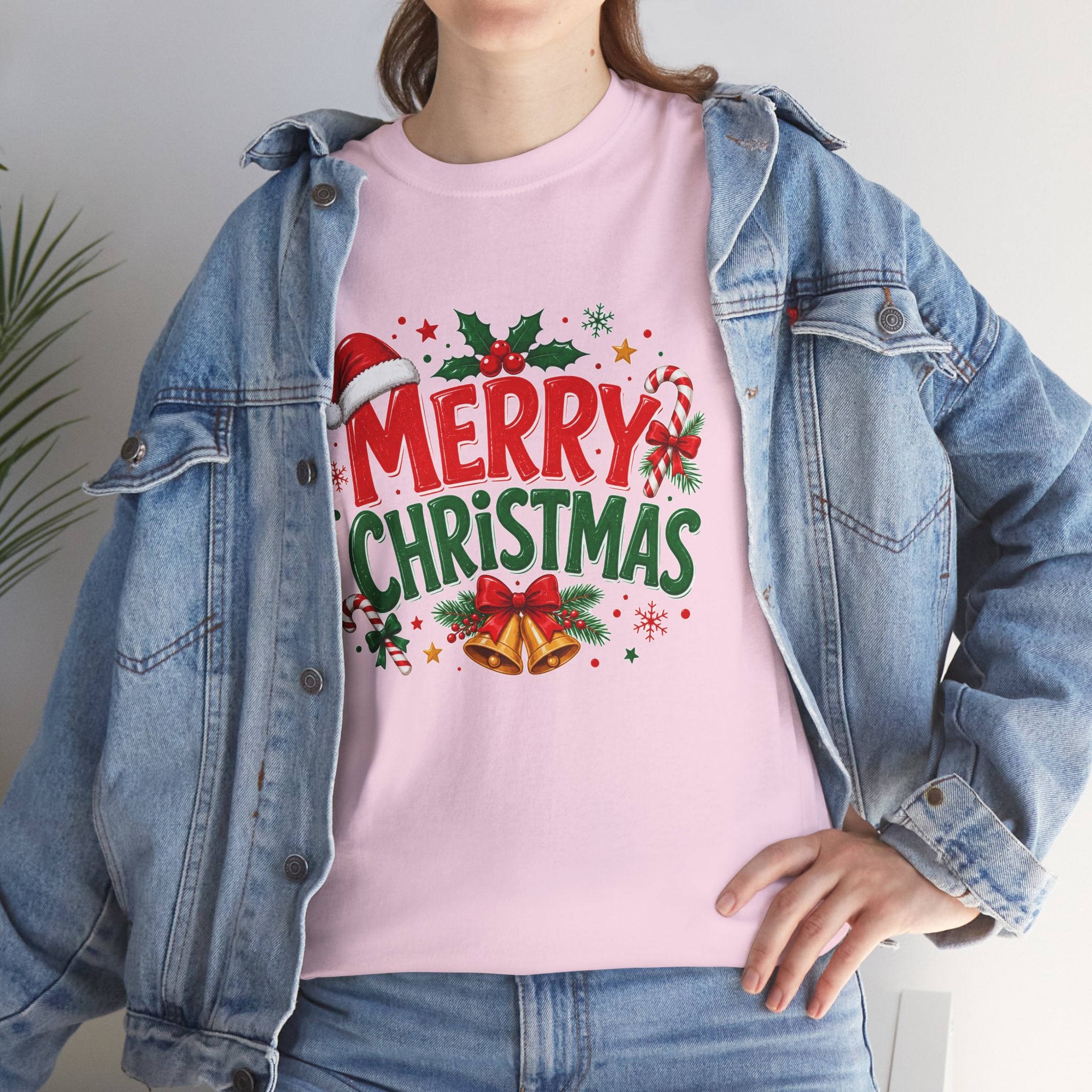 Merry Christmas Shirt, Christmas Graphic Tee, Santa Hat T-Shirt, Holiday Party Shirt, Xmas Gift for Men Women