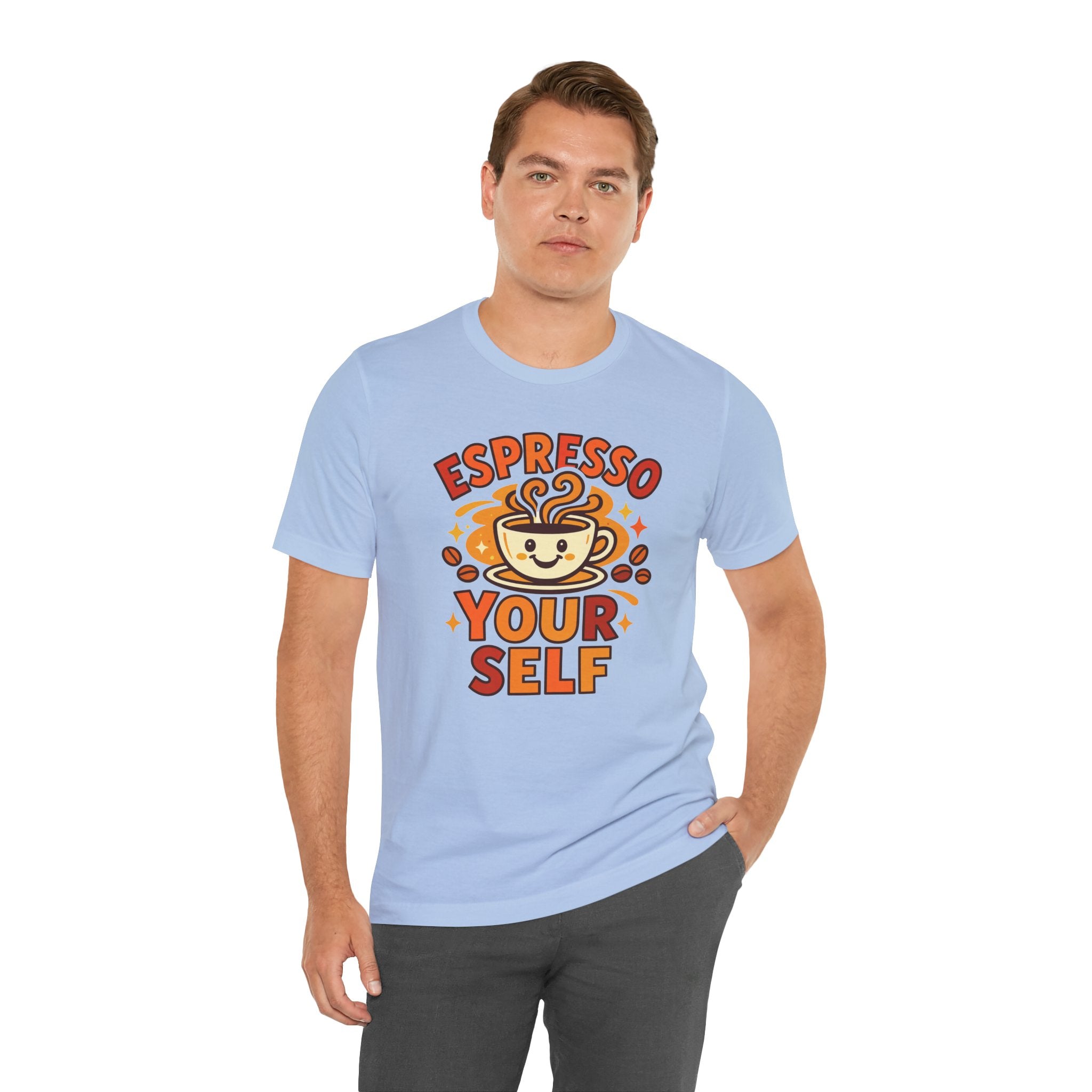 Espresso Yourself Coffee Tee — 'Espresso Your Self' Cute Coffee Cup Shirt