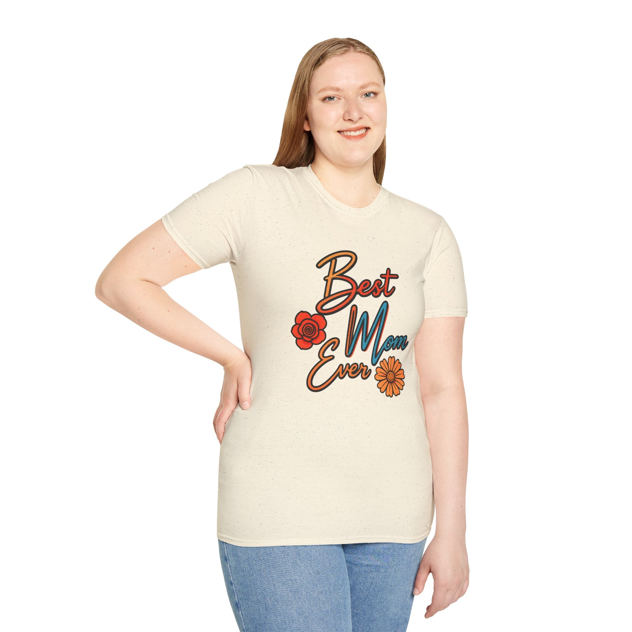 Best Mom Ever T-Shirt, Floral Mom Shirt, Mother’s Day Gift, Cute Retro Mama Tee, Gift for Mom, Unisex Shirt