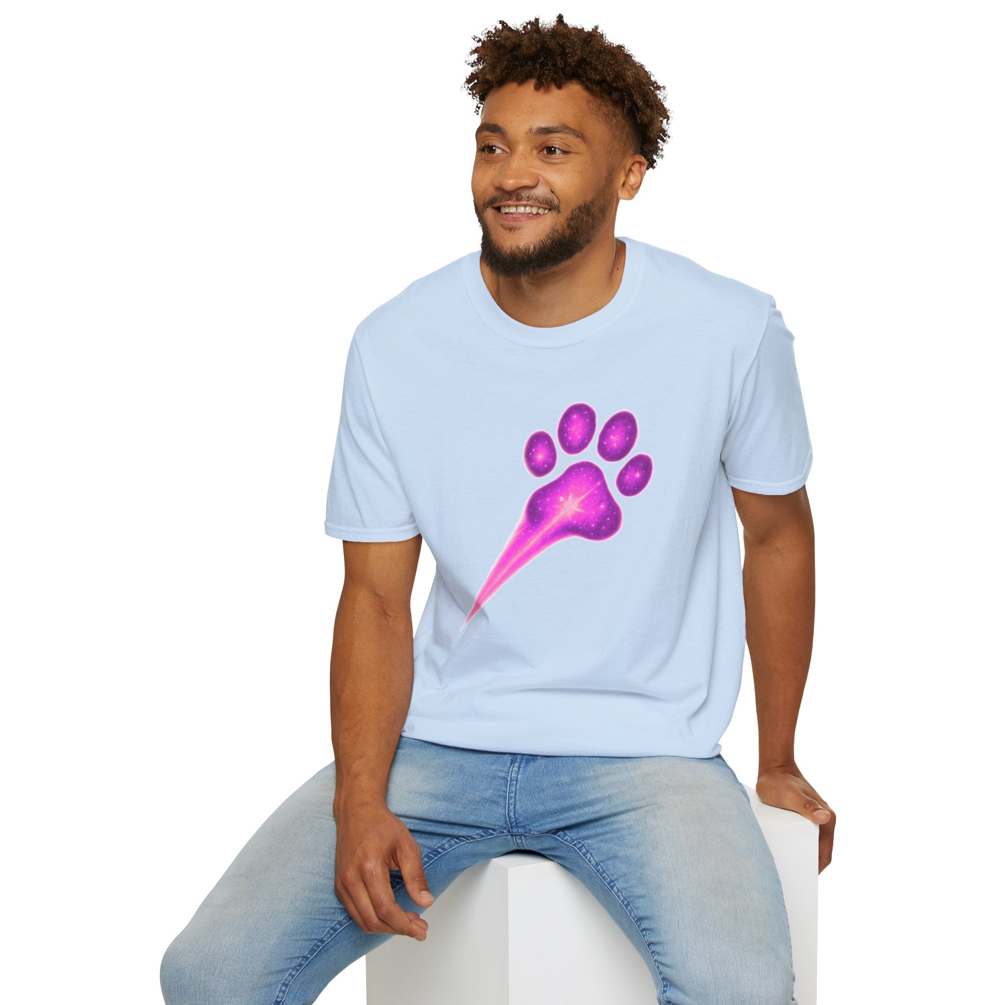 Pink Paw Print T-Shirt, Cute Dog Lover Tee, Aesthetic Animal Shirt, Gift for Pet Lovers
