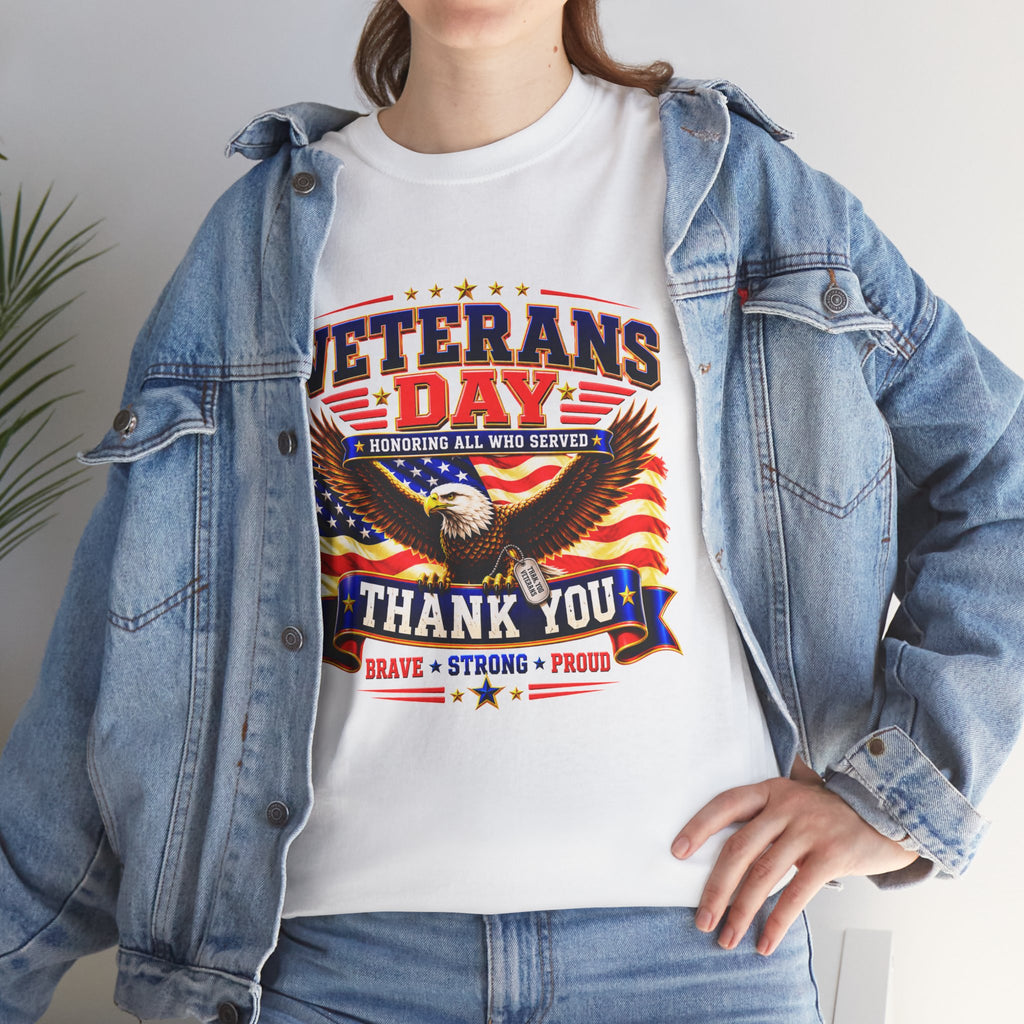 Veterans Day Eagle T-Shirt – "Thank You" Patriotic Tribute Tee