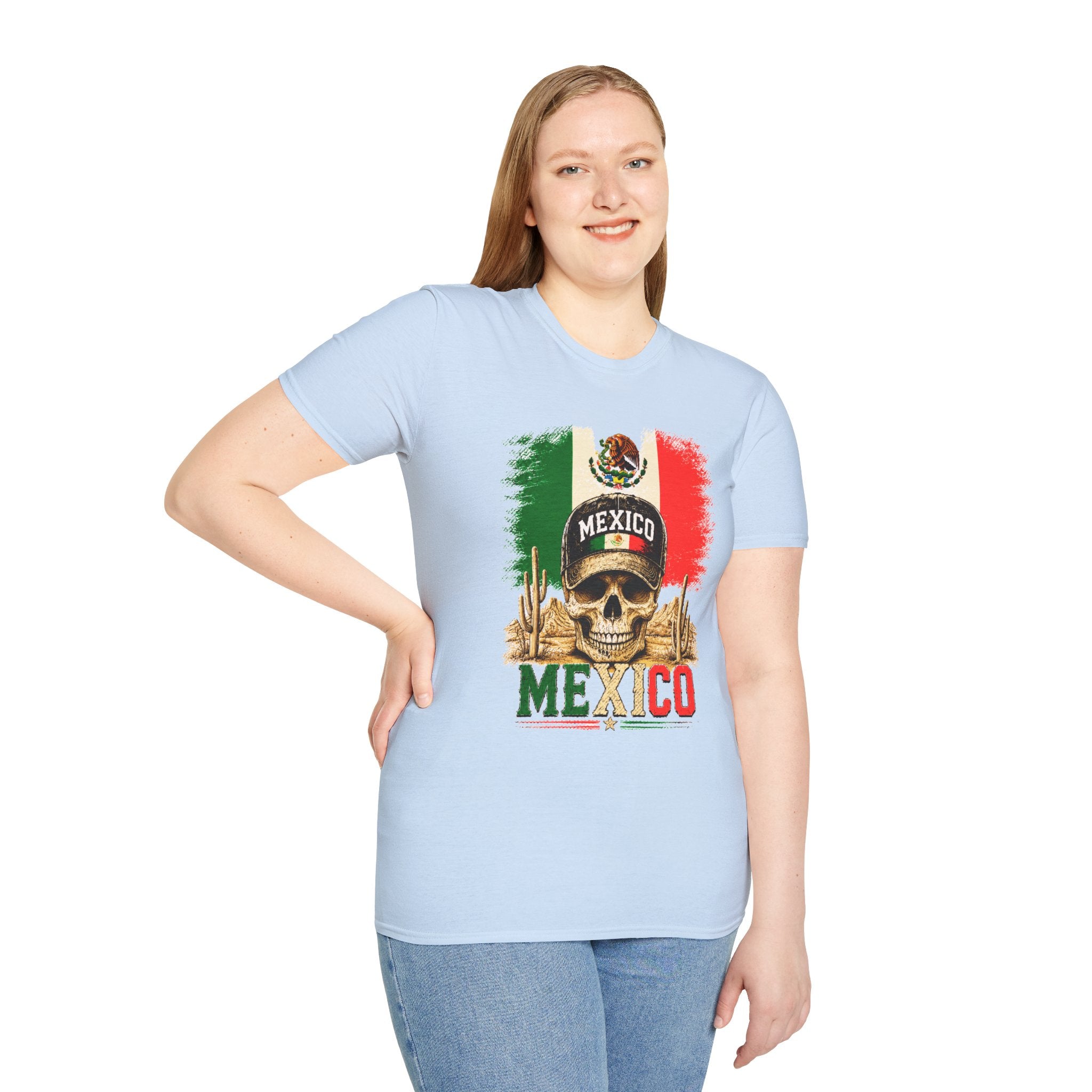 Mexico Flag Skull T-Shirt, Vintage Mexican Skull Shirt, Dia De Los Muertos Tee, Patriotic Mexico Graphic Tee, Gift for Men Women
